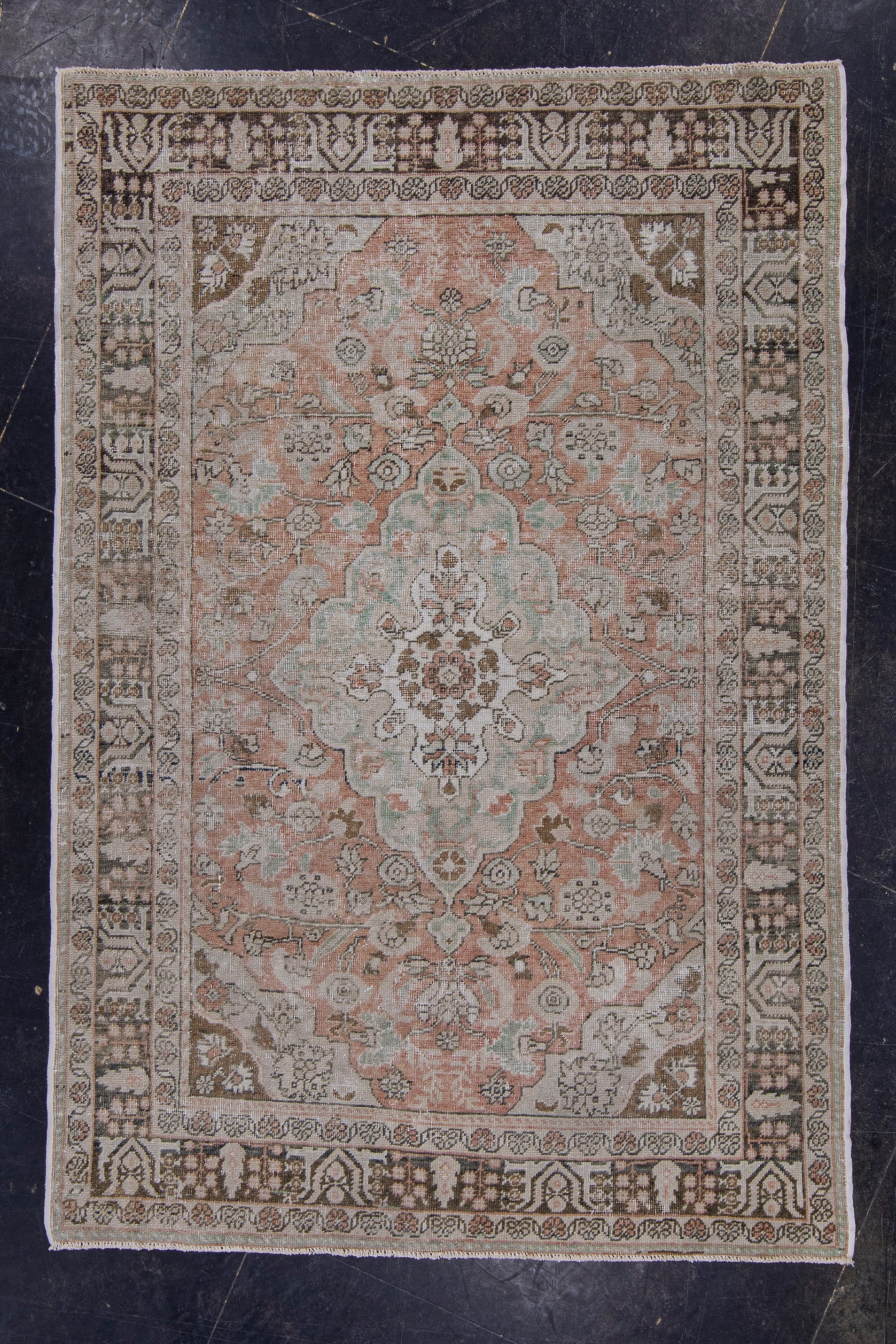 Turkish Vintage Anatolian Rug 4'4" x 6'3" #6061