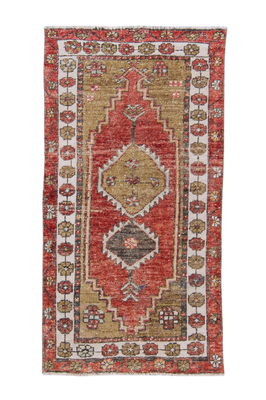 Turkish Vintage Anatolian Rug 2'4" x 4'6" #6060