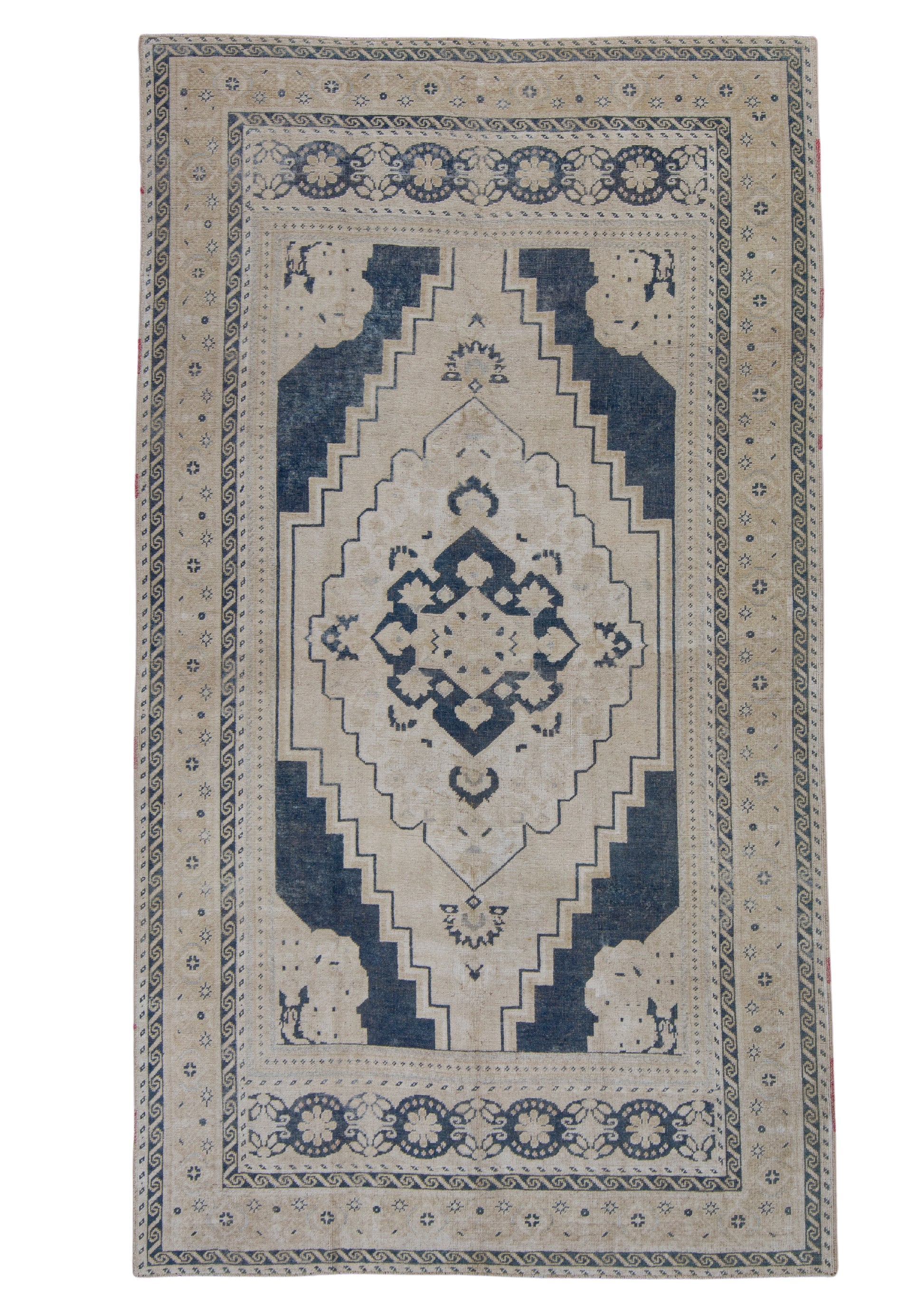 Turkish Vintage Anatolian Rug 5'7" x 10' #6039