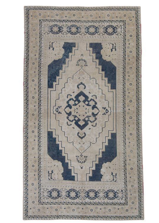 Turkish Vintage Anatolian Rug 5'7" x 10' #6039