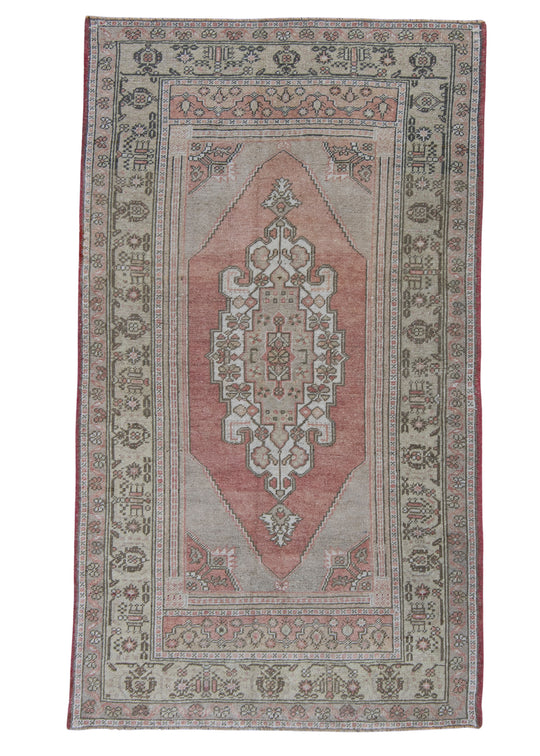 Turkish Vintage Anatolian Rug 3'11" x 6'11" #6037