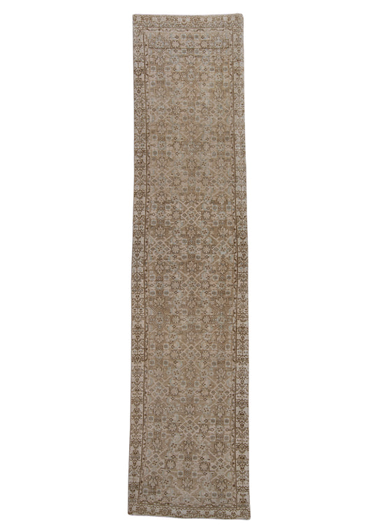 Turkish Vintage Anatolian Rug 3' x 13'1" #6028