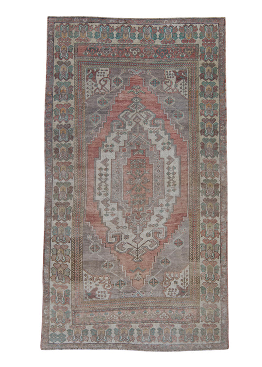Turkish Vintage Anatolian Rug 4'7" x 8'3" #6025