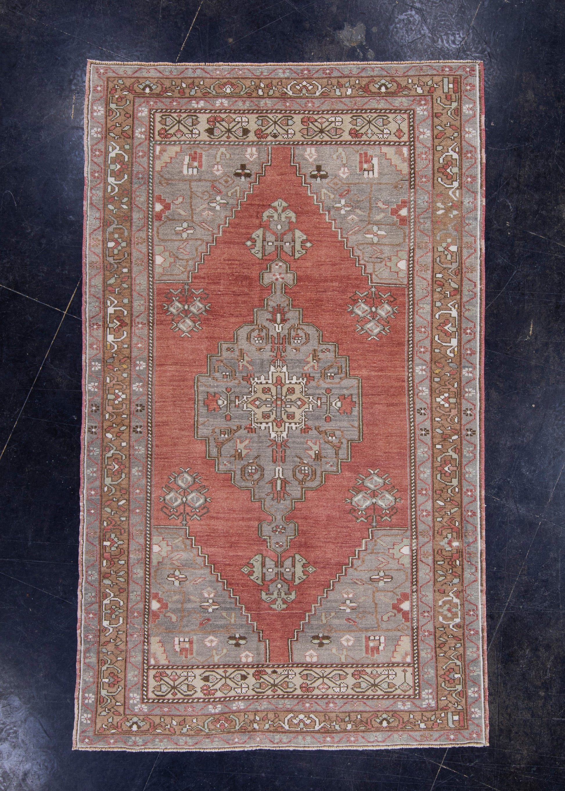 Turkish Vintage Anatolian Rug 4'8" x 7'10" #6024