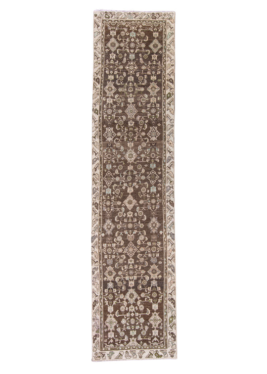 Turkish Vintage Anatolian Rug 3' x 12'3" #6012