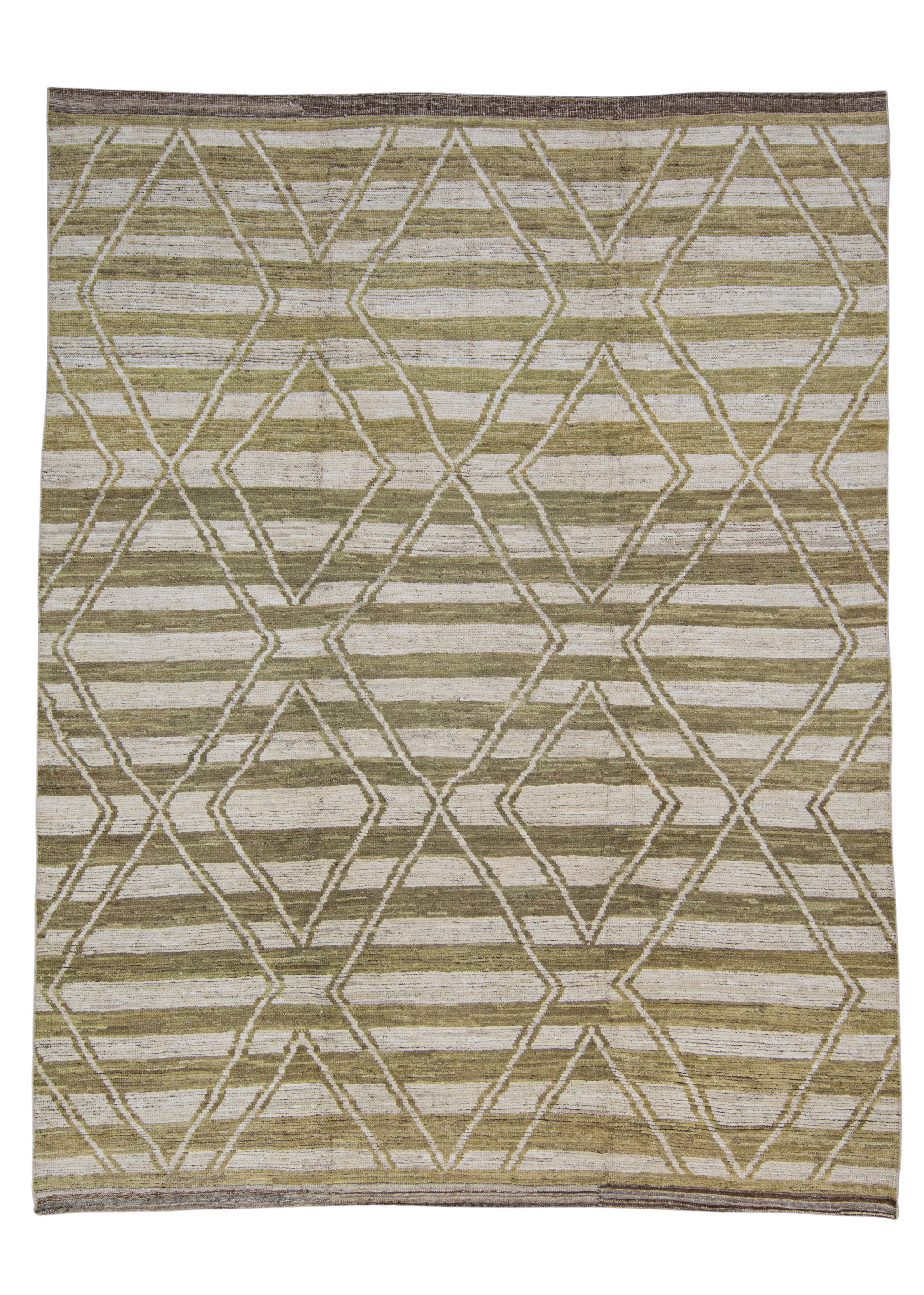 Hand Knotted Modern Moroccan Rug 9'2" x 11'11" #AS-8006