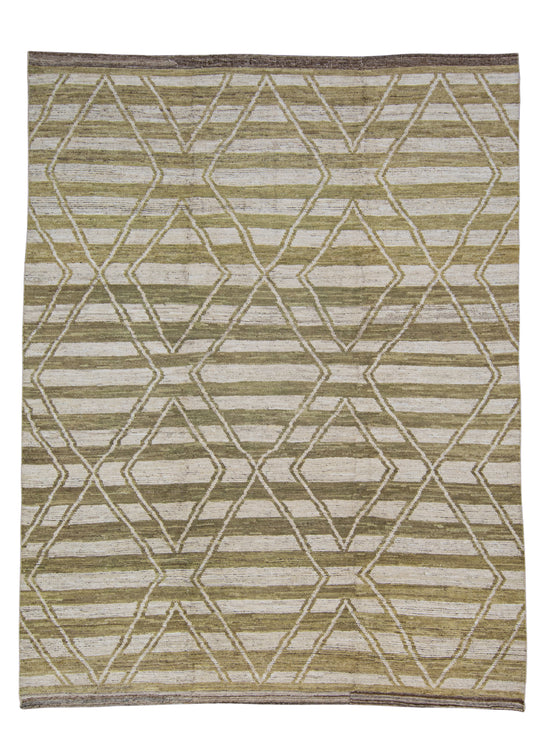 Hand Knotted Modern Moroccan Rug 9'2" x 11'11" #AS-8006