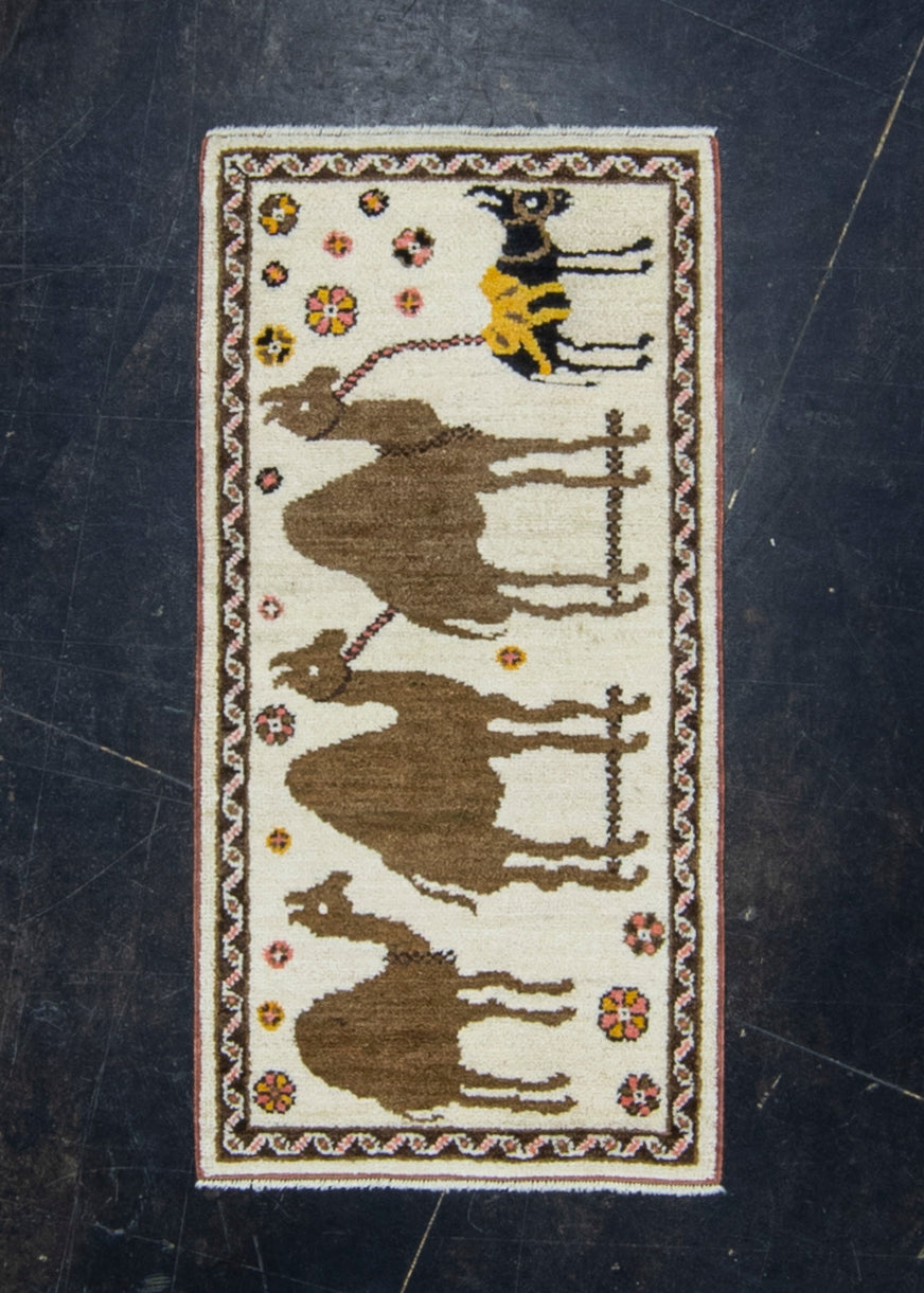 Turkish Old Wool Oushak Rug 2'9" x 3'6" #12211