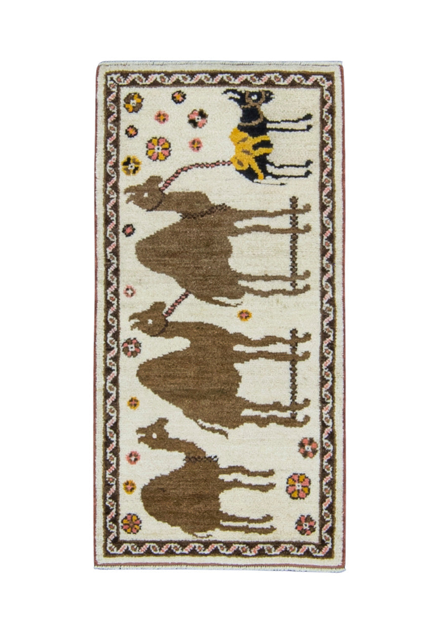 Turkish Old Wool Oushak Rug 2'9" x 3'6" #12211