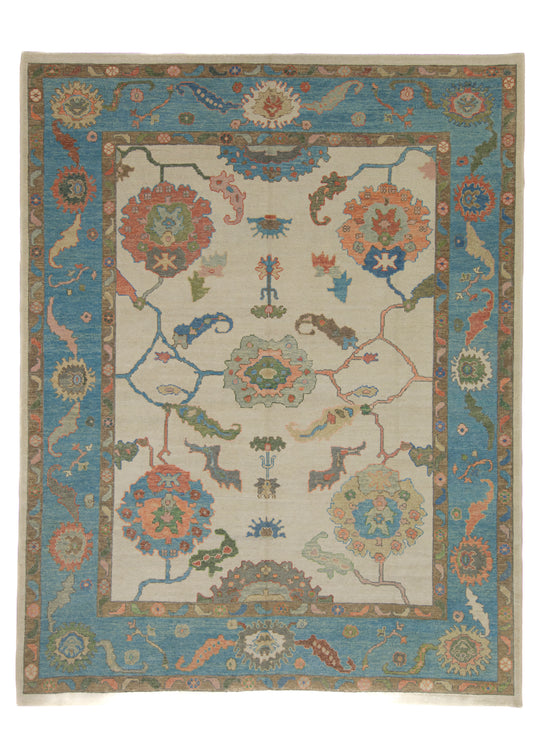 Turkish Oushak Rug 9'6" x 12'2" #16762