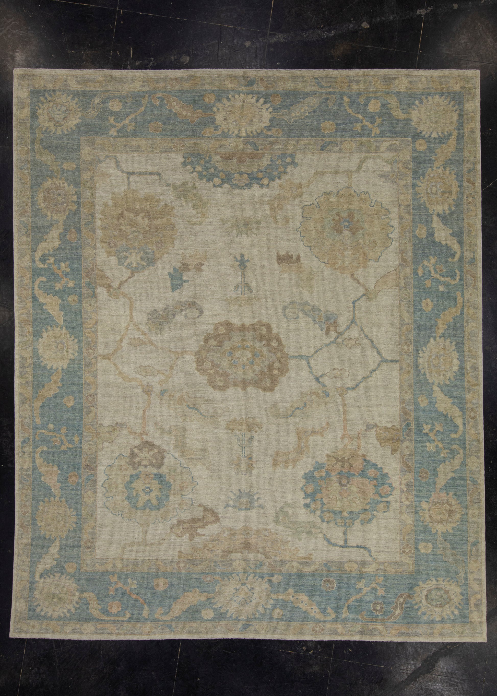 Turkish Oushak Rug 9'3" x 11'2" #16094