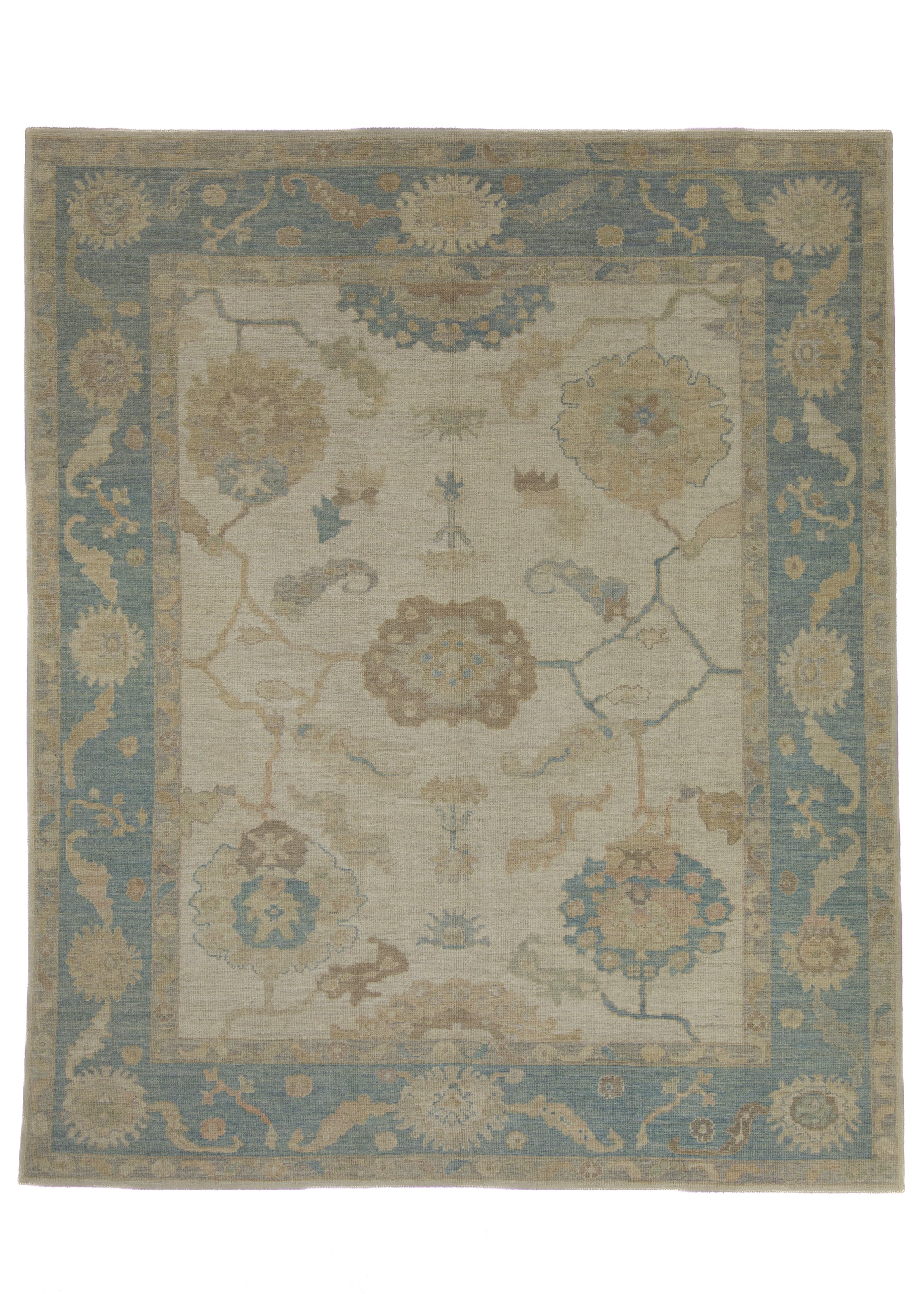 Turkish Oushak Rug 9'3" x 11'2" #16094