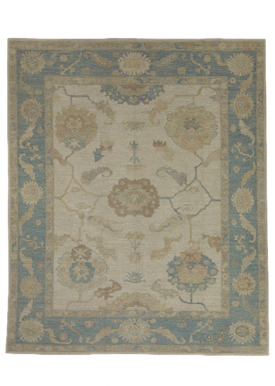 Turkish Oushak Rug 9'3" x 11'2" #16094