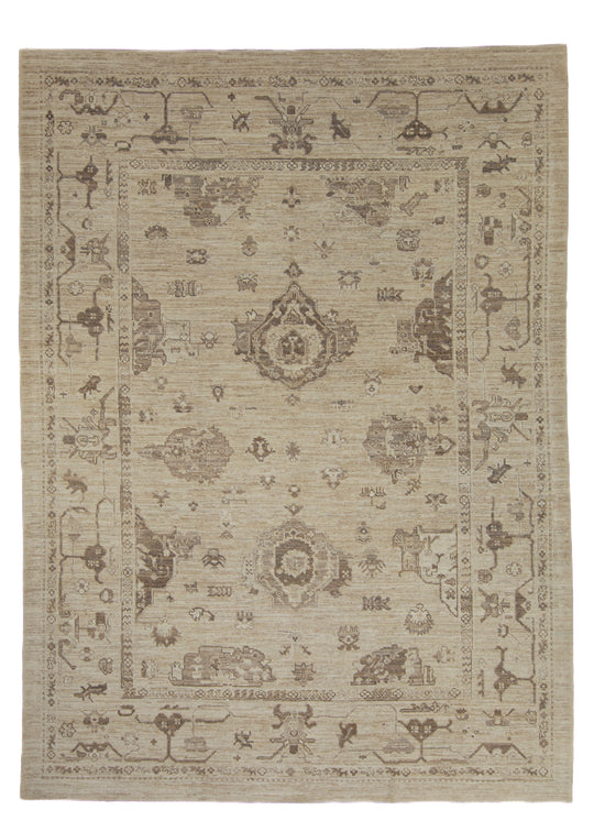 Turkish Oushak Rug 9'3" x 12'8" #16825