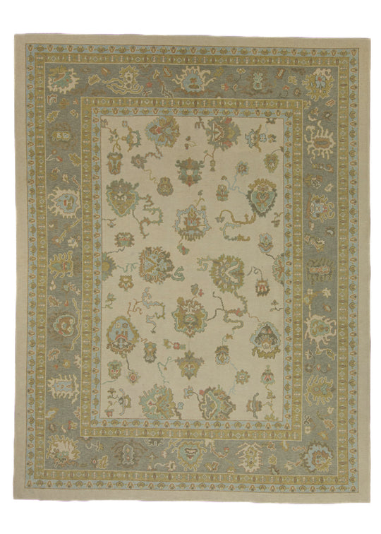 Turkish Oushak Rug 9'3" x 12'1" #16688