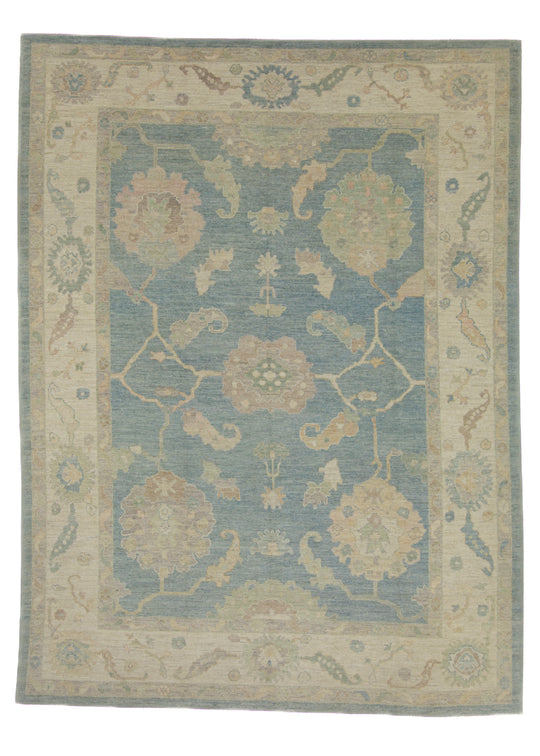 Turkish Oushak Rug 9'4" x 12'5" #16492