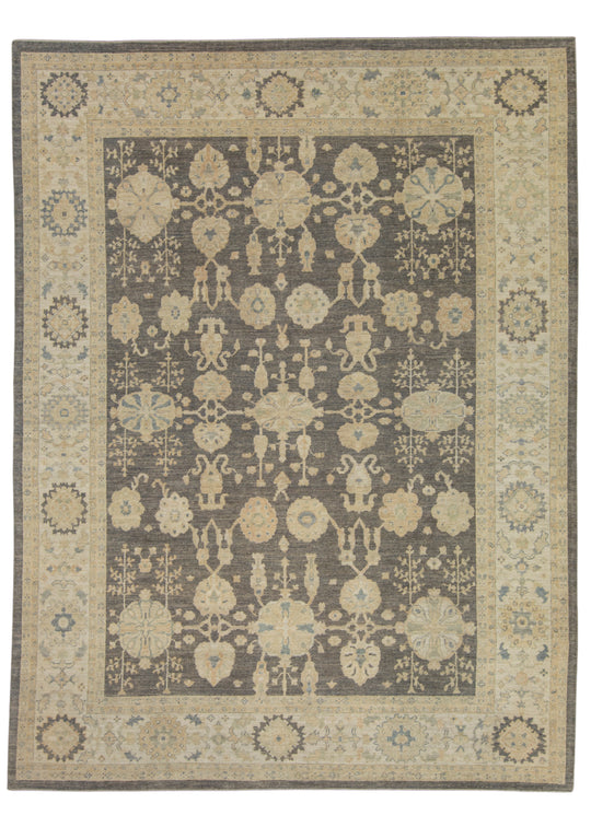 Turkish Oushak Antique Look Rug 9'3" x 12'2" #16146