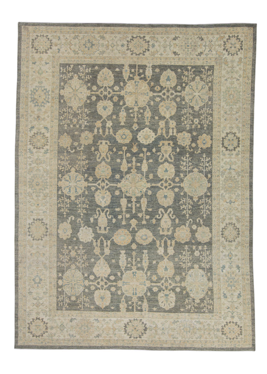 Turkish Oushak Antique Look Rug 8'10" x 12' #16529