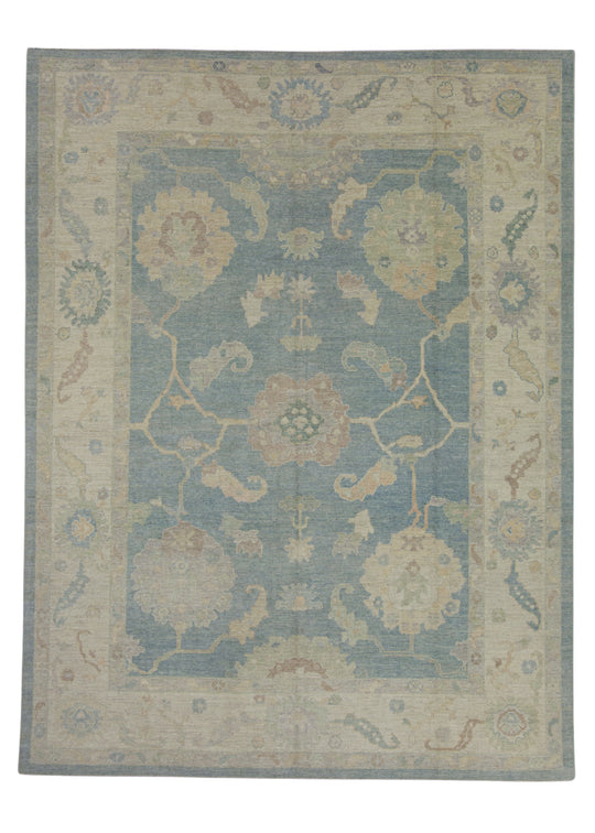 Turkish Oushak Rug 9'4" x 12'3" #16107