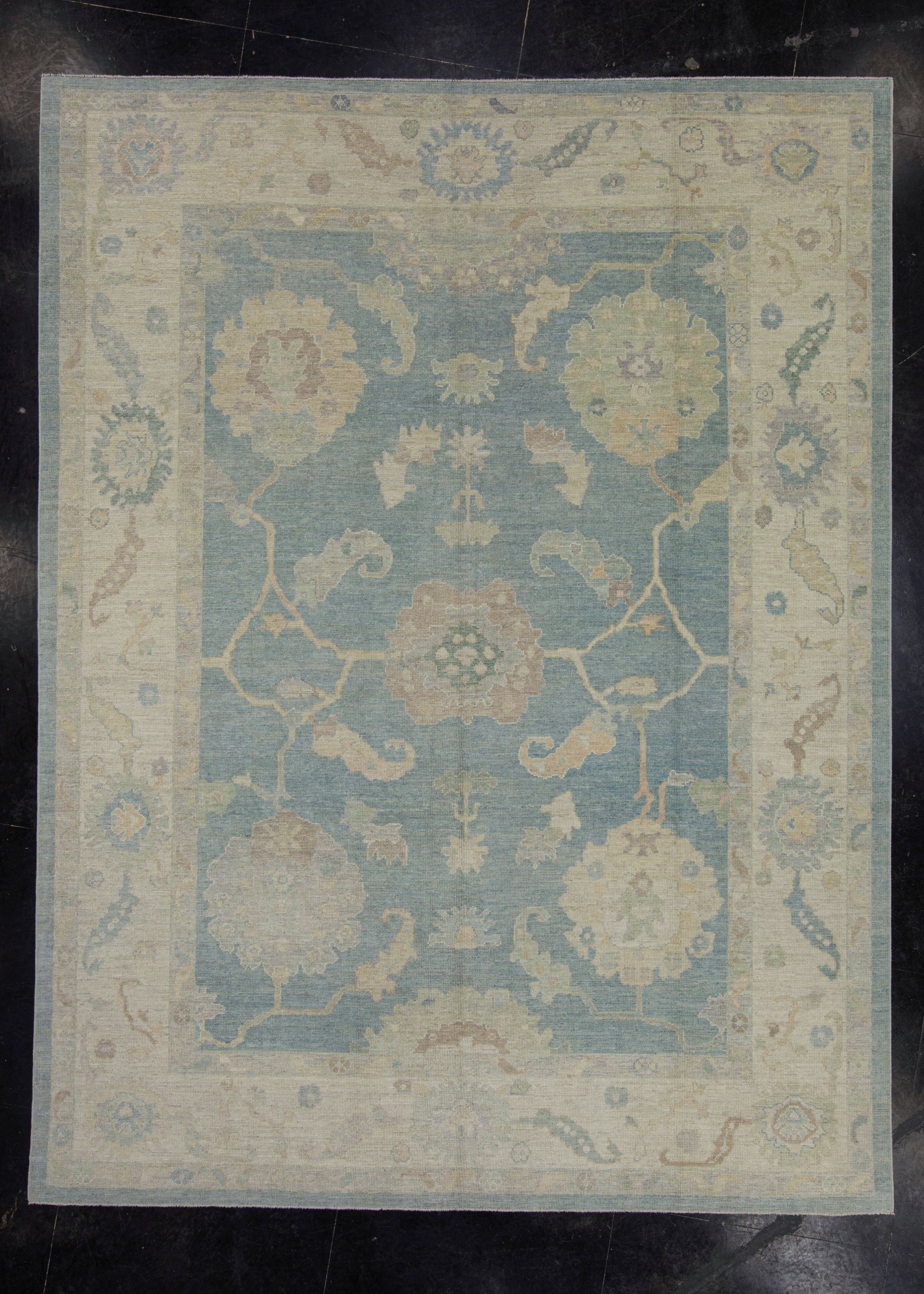 Turkish Oushak Rug 9'4" x 12'3" #16107