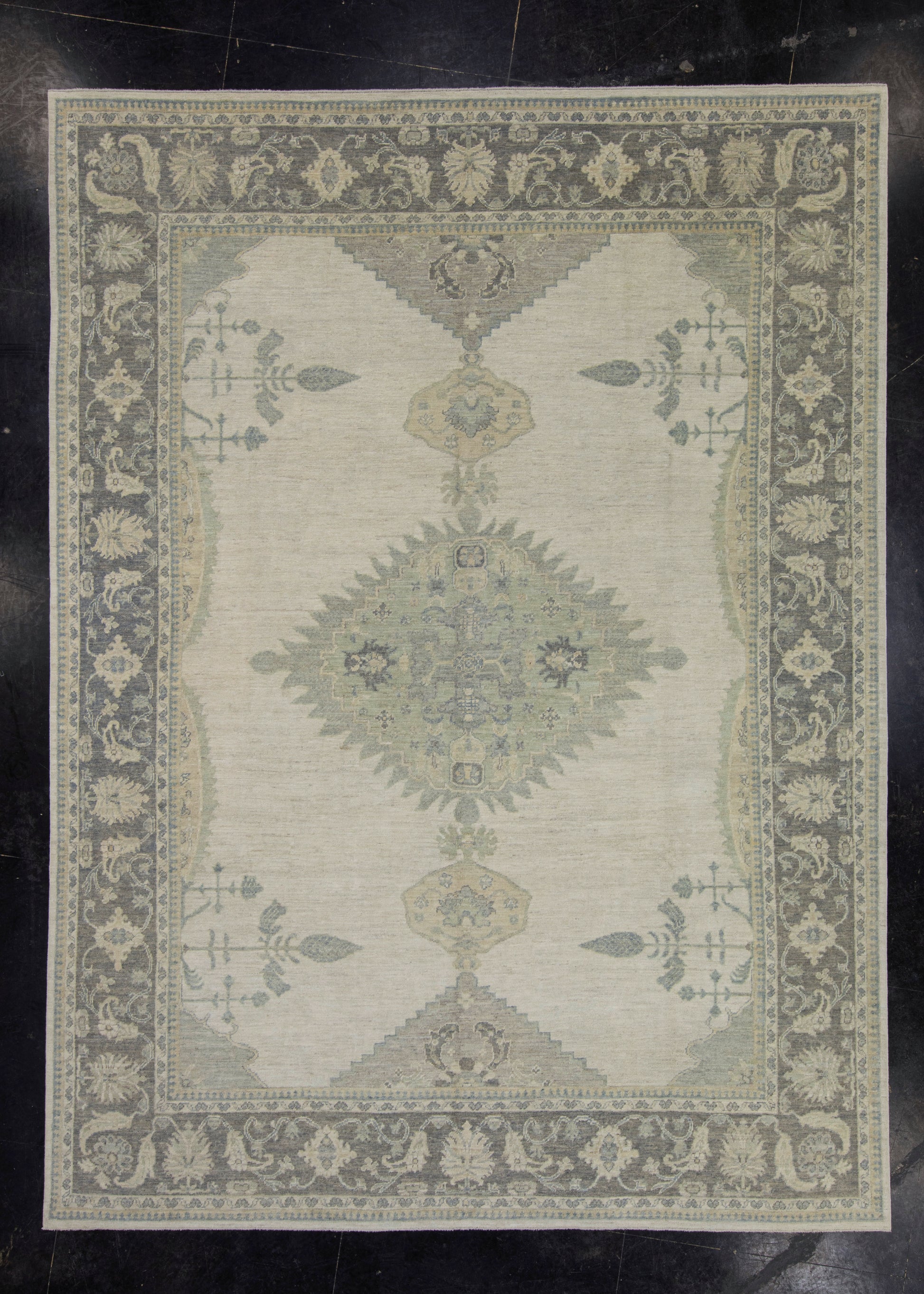 Turkish Oushak Antique Look Rug 9' x 12'1" #16068