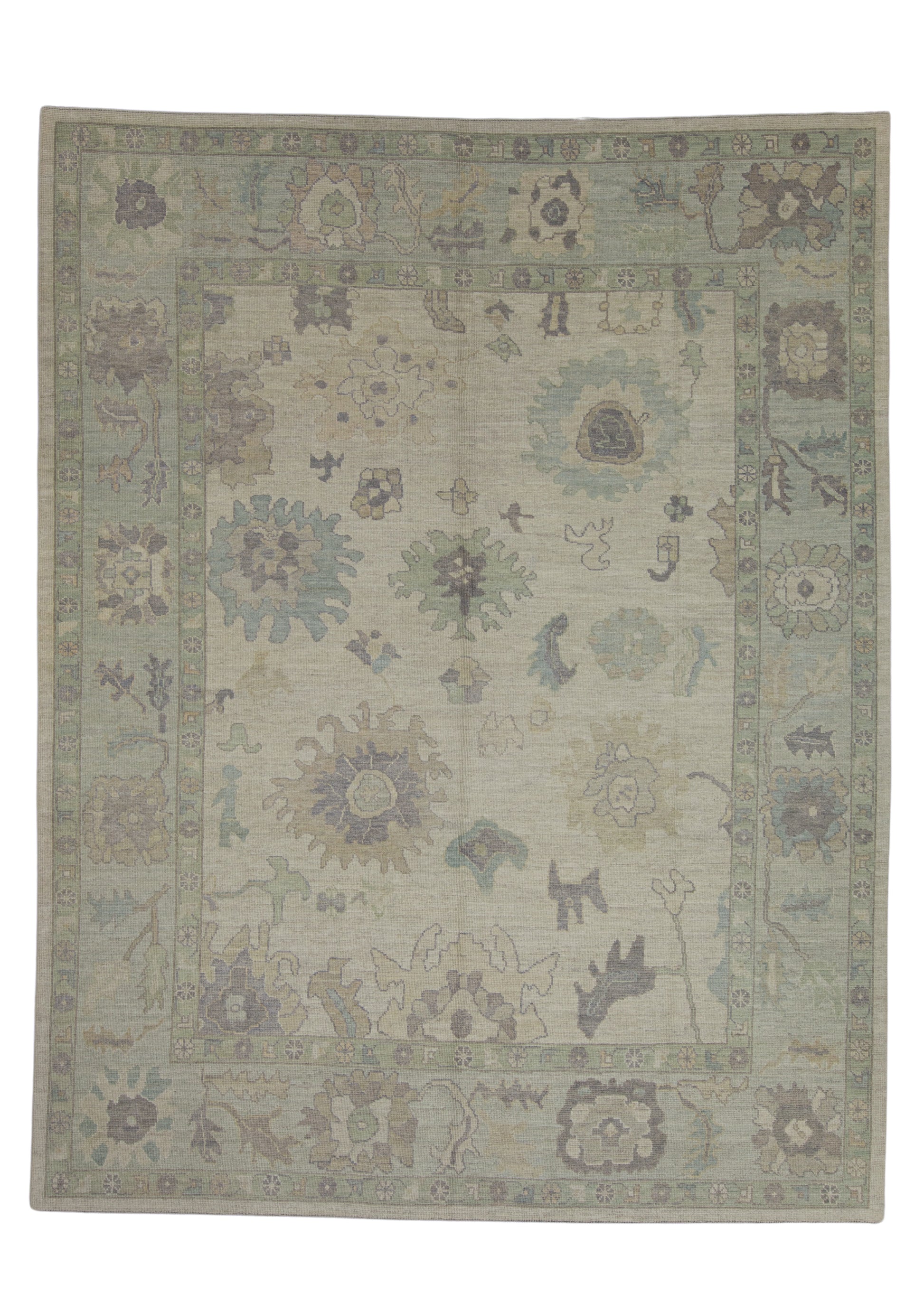 Turkish Oushak Rug 9'7" x 12'3" #16453