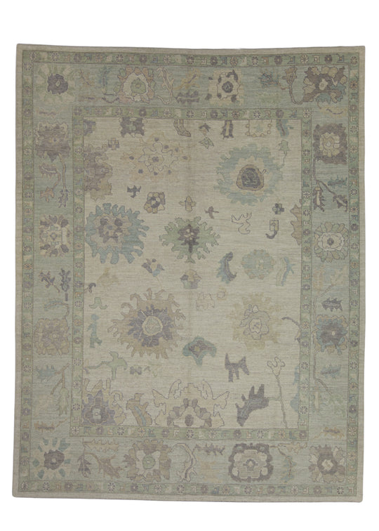 Turkish Oushak Rug 9'7" x 12'3" #16453