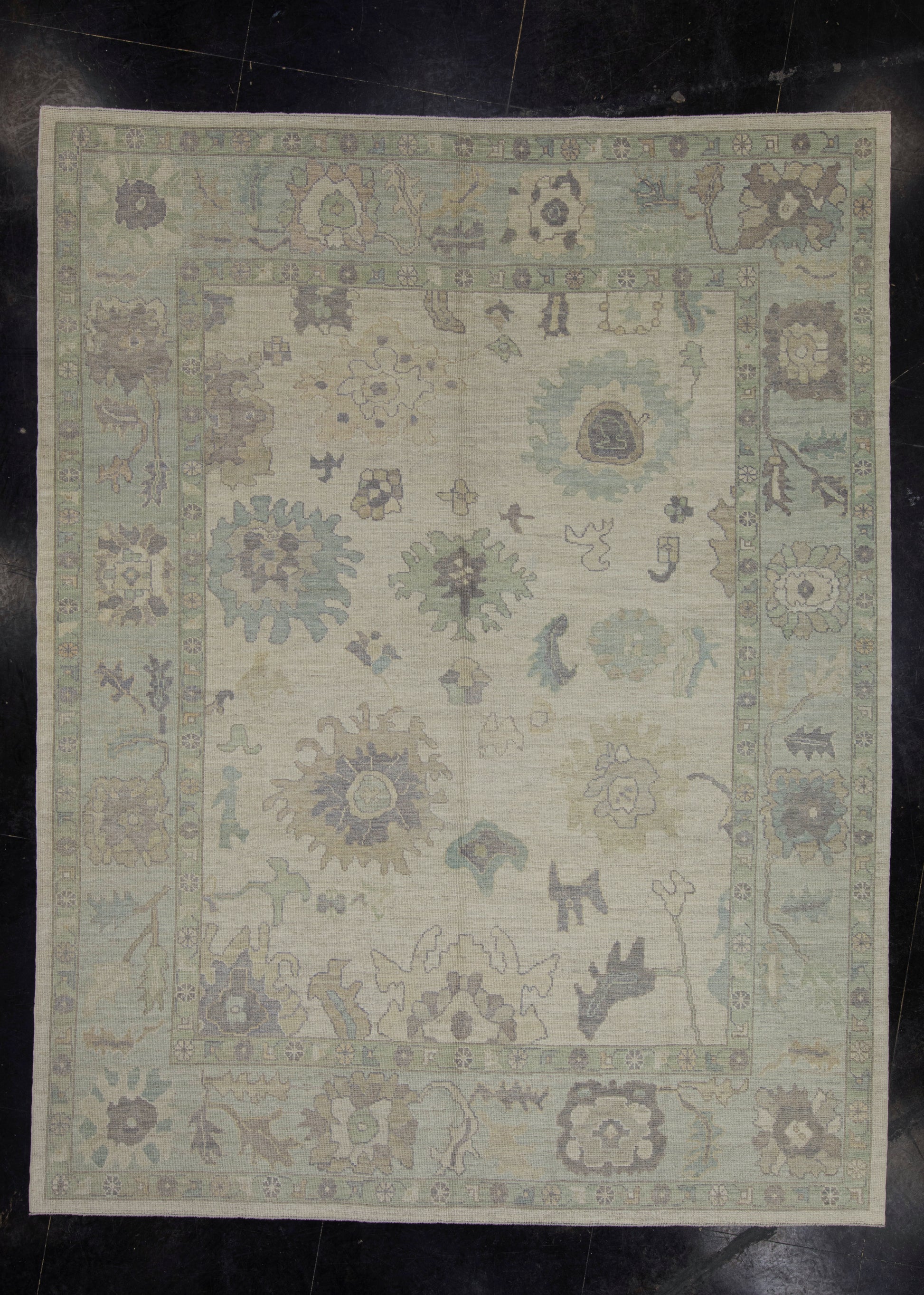 Turkish Oushak Rug 9'7" x 12'3" #16453