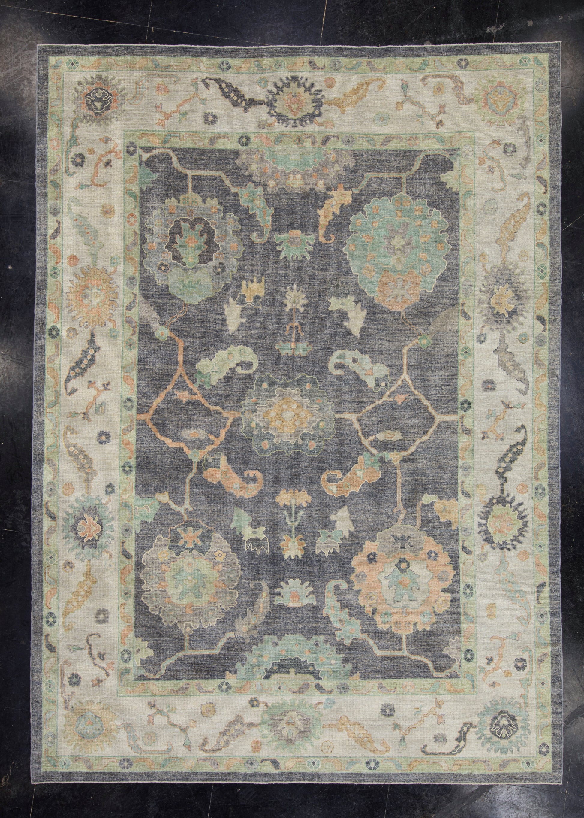 Turkish Oushak Rug 9'1" x 12'8" #16538