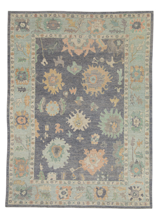 Turkish Oushak Rug 9'5" x 12'7" #16515