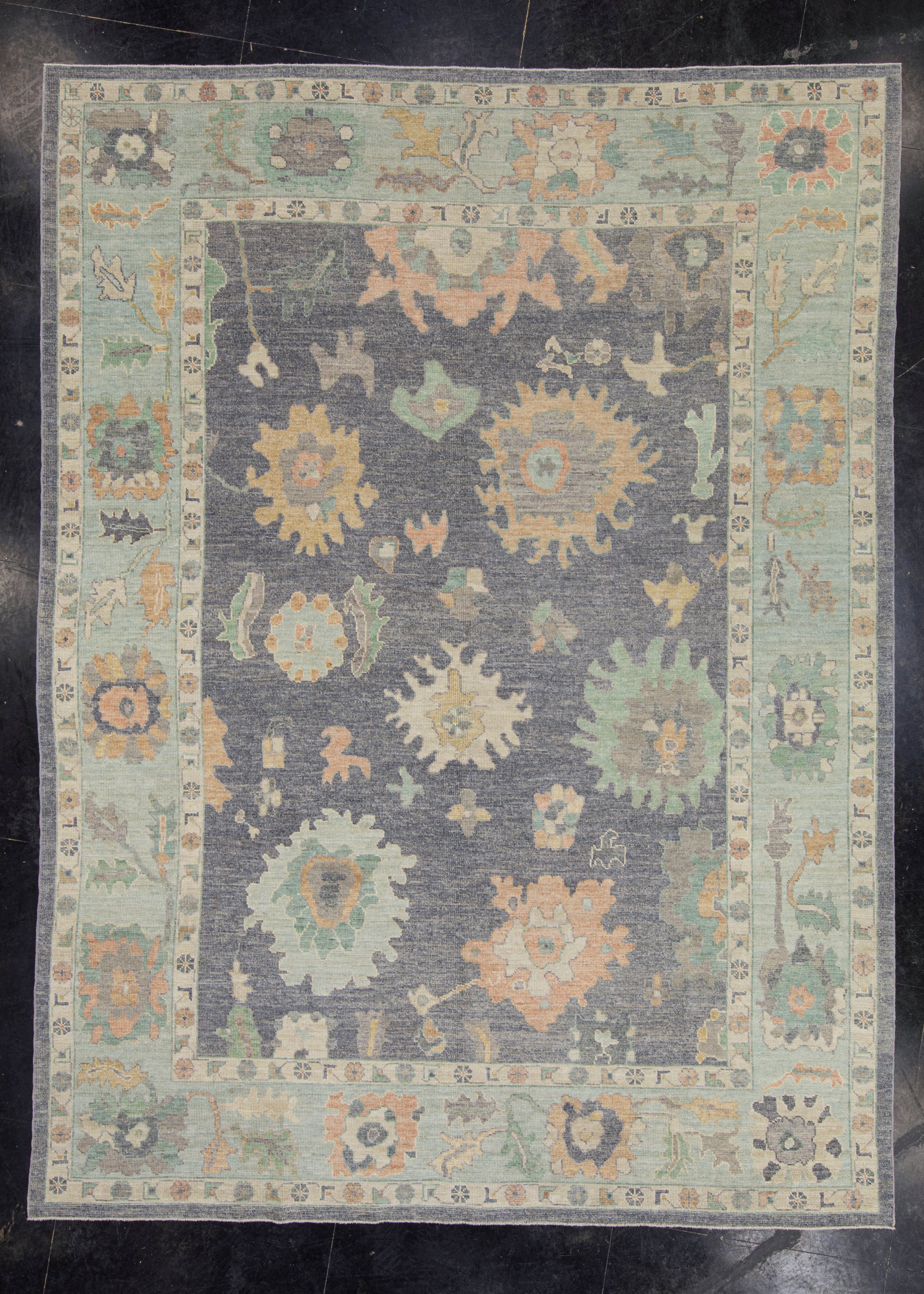 Turkish Oushak Rug 9'5" x 12'7" #16515