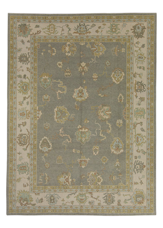 Turkish Oushak Rug 9' x 12'2" #16619
