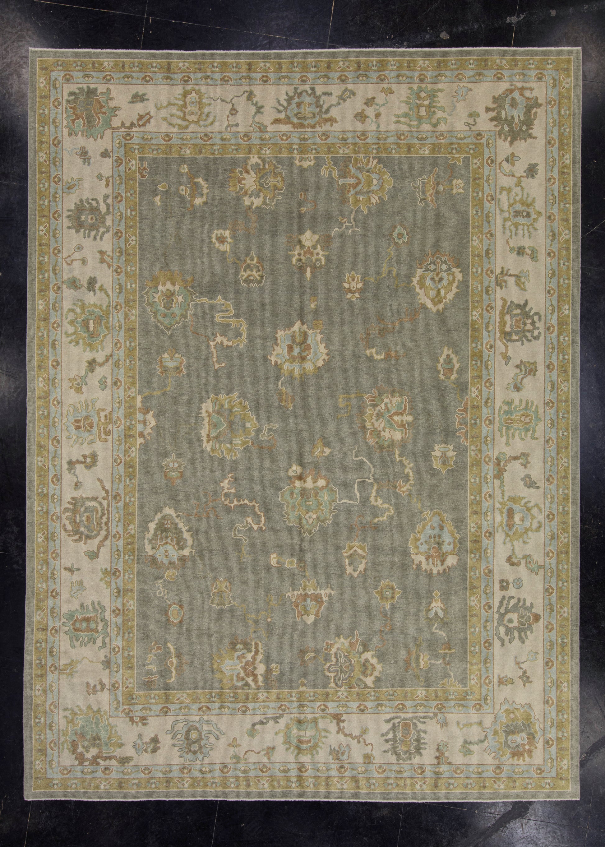 Turkish Oushak Rug 9' x 12'2" #16619