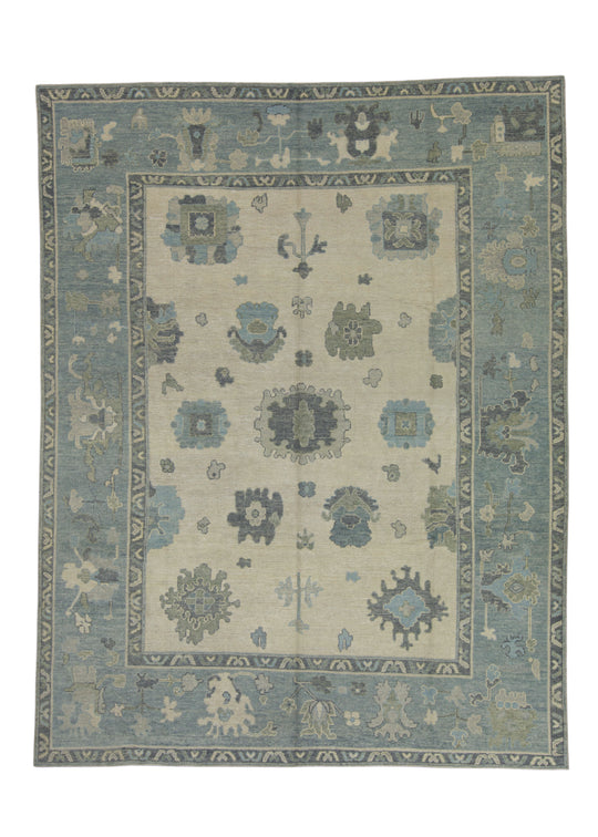 Turkish Oushak Rug 9' x 11'7" #10724