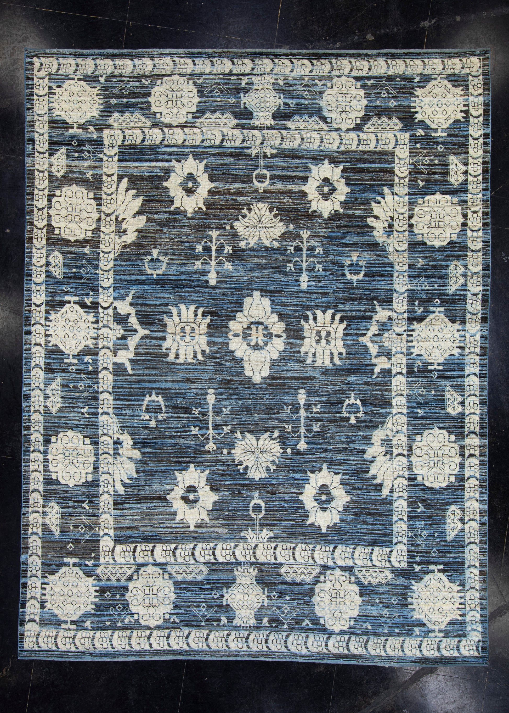 Oriental Hand Knotted Oushak Rug 9'5" x 12'4" #9036