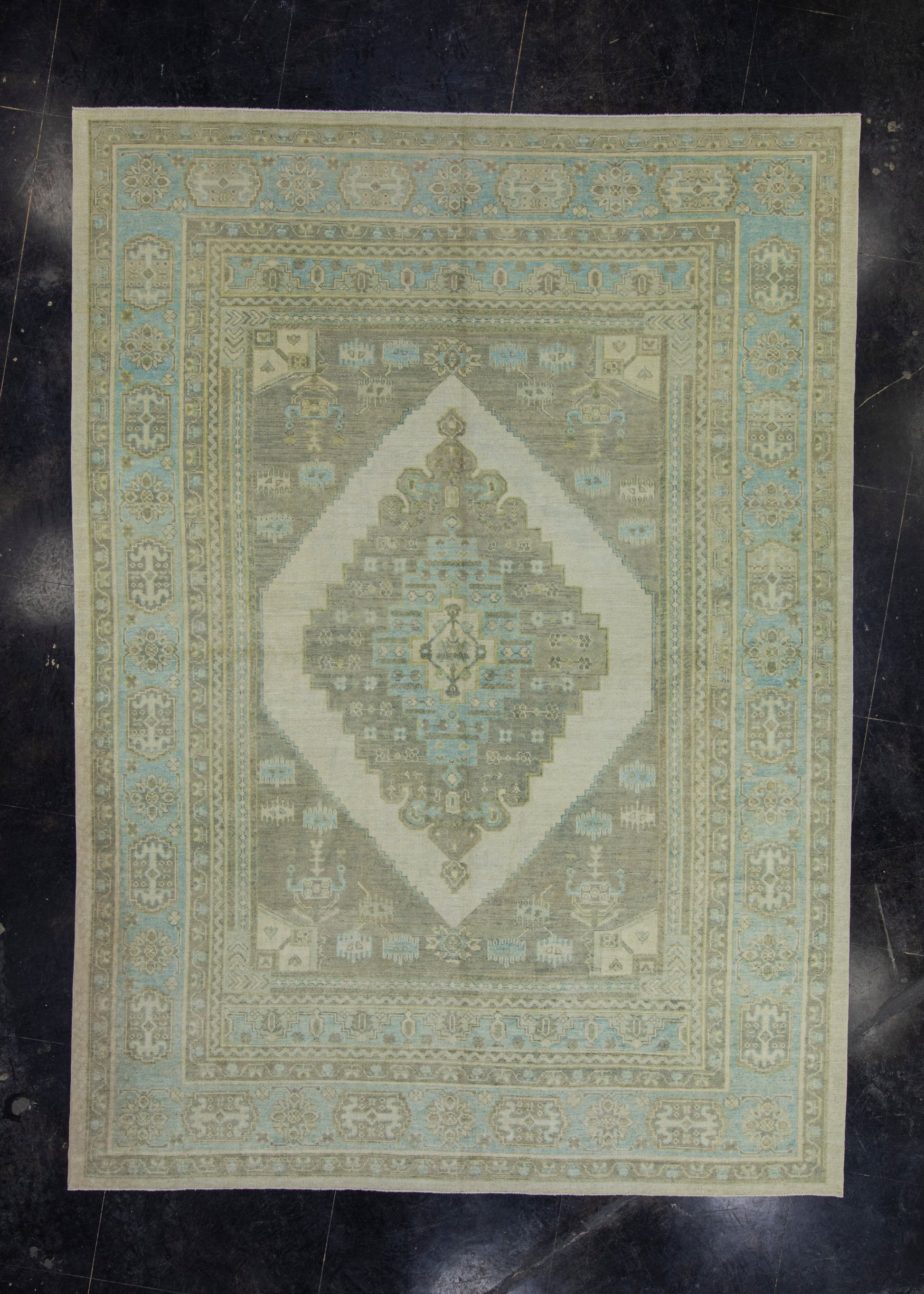 Turkish Antique Look Oushak Rug 10'3" x 14'2" #16768