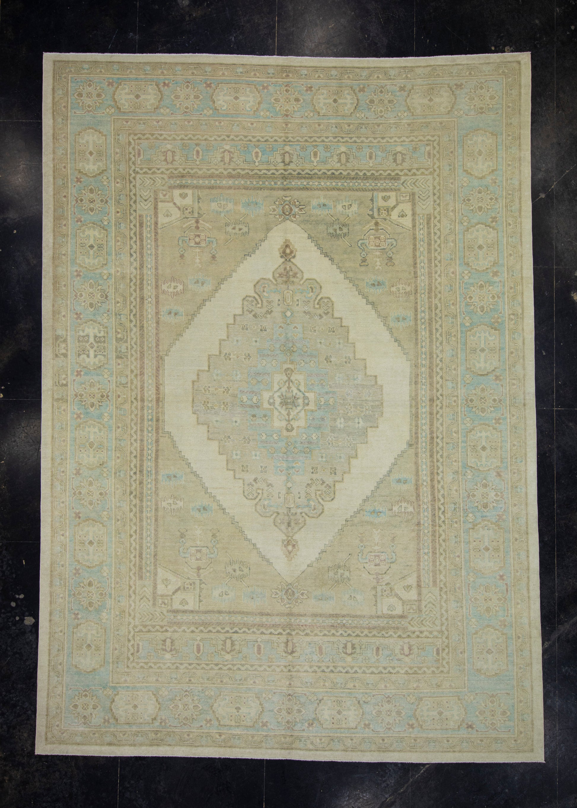 Turkish Oushak Antique Look Rug 10'5" x 14'9" #16855