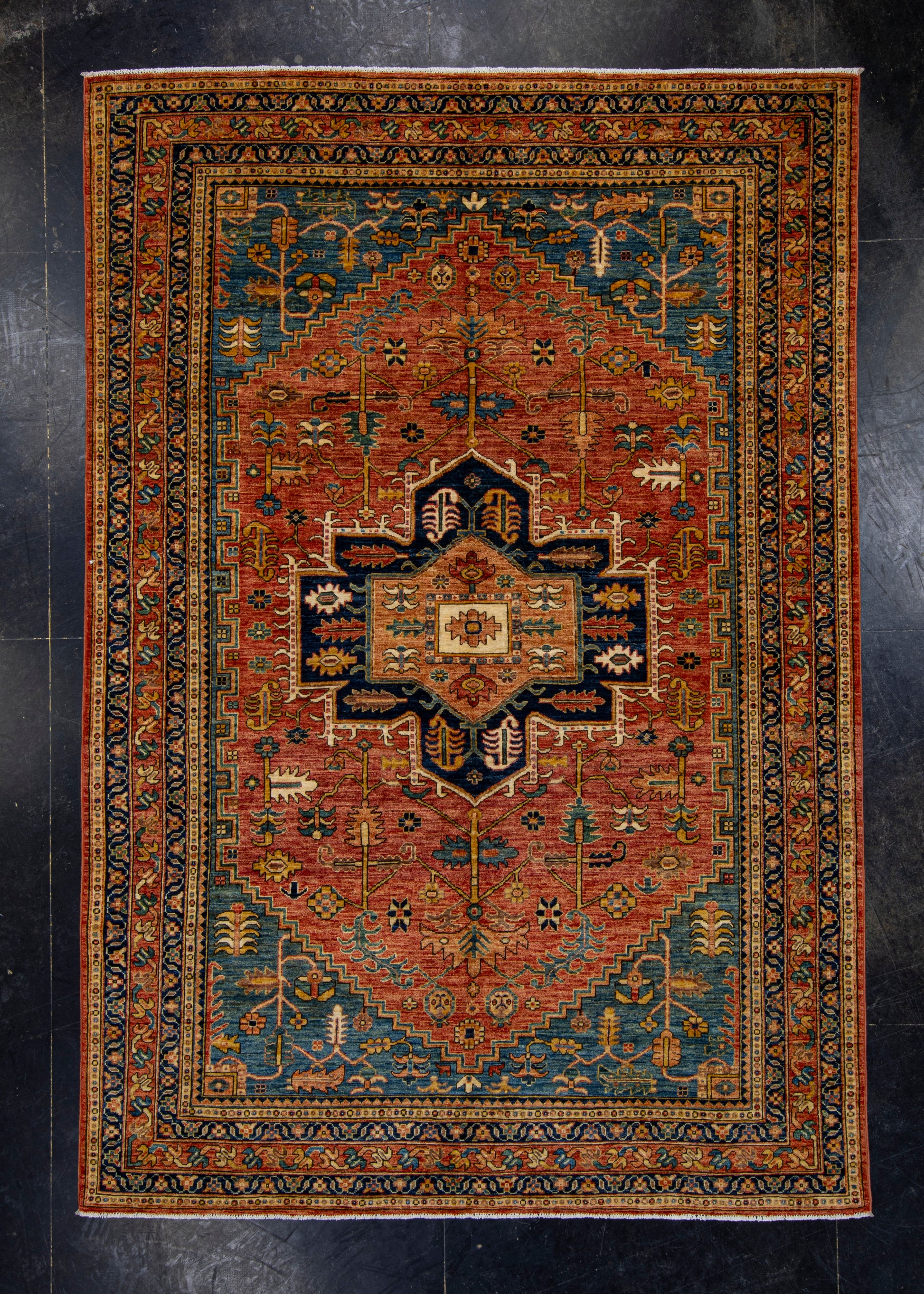 Oriental Hand Knotted Rug 6' x 8'11" #9005