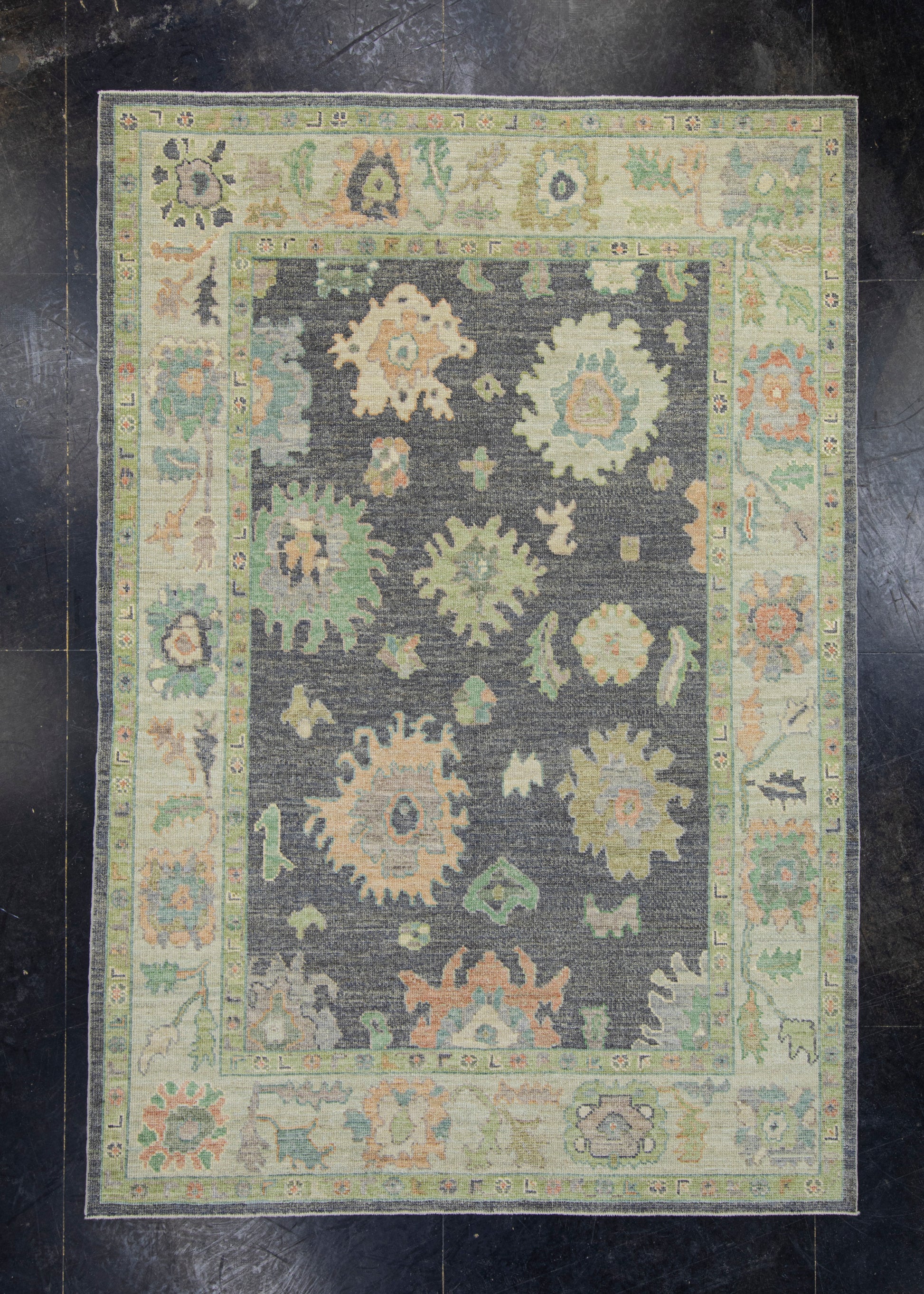 Turkish Oushak Rug 6'1" x 8'11" #16500