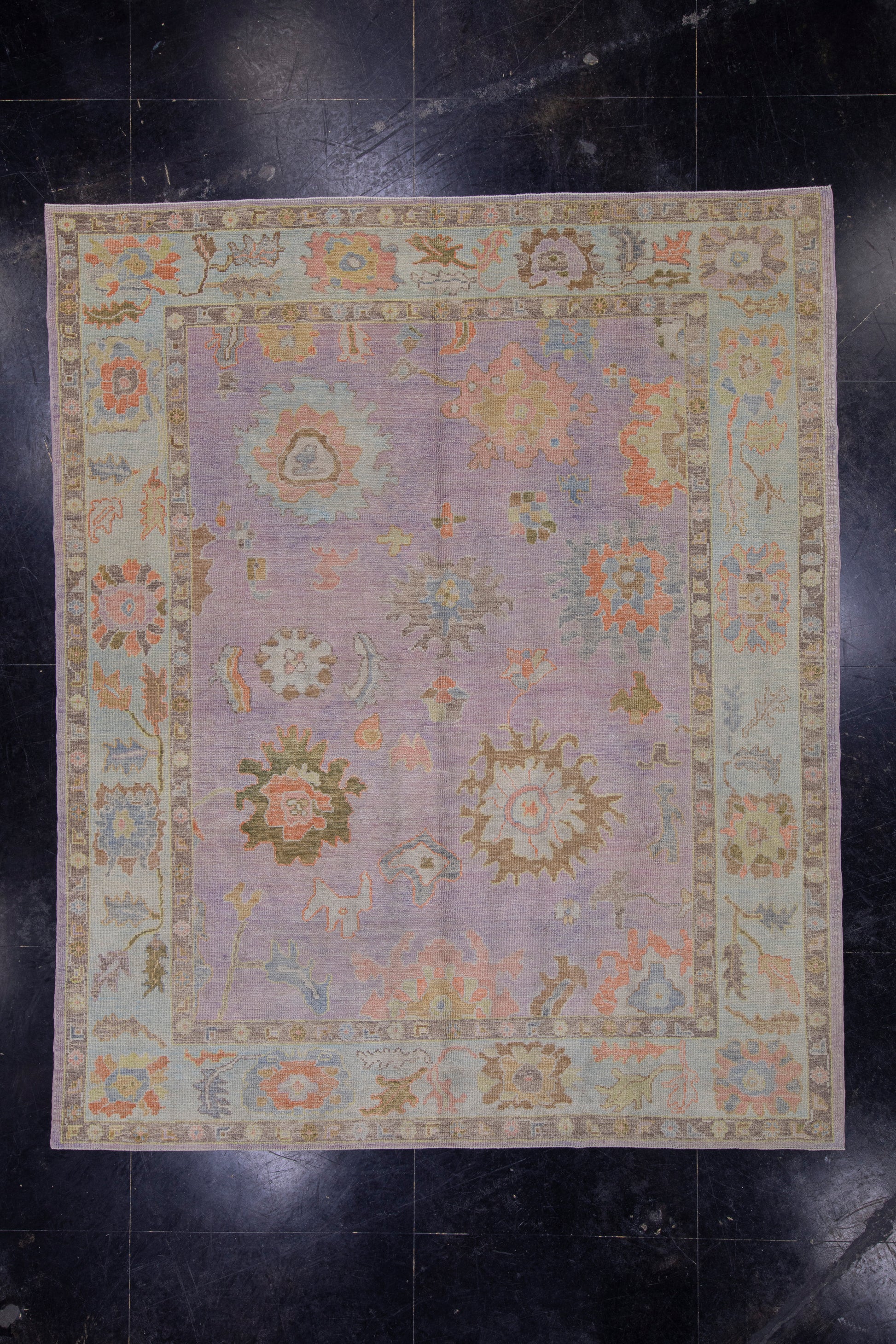 Turkish Oushak Rug 8'4" x 10'1"  #2879