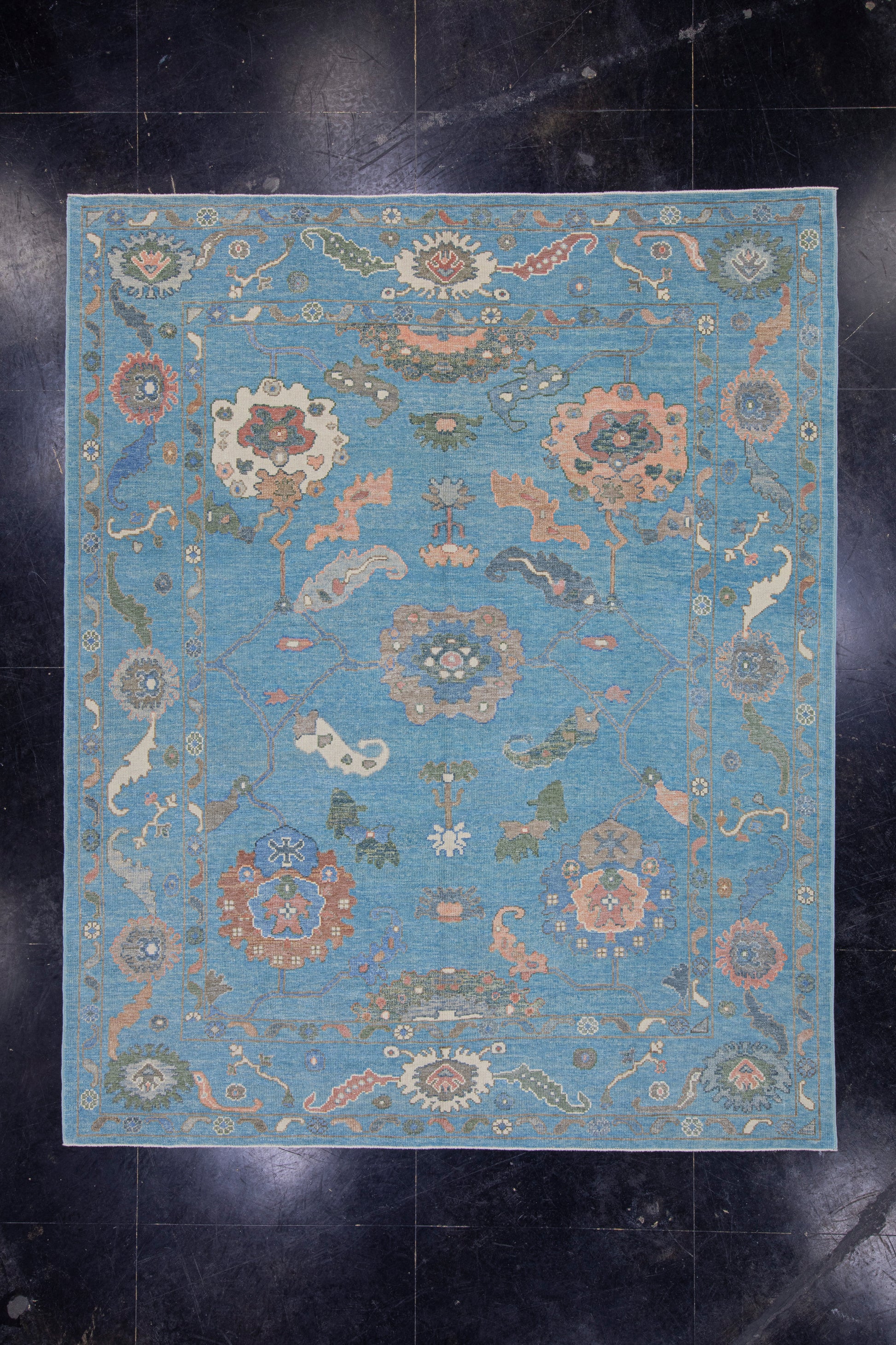 Turkish Oushak Rug 8'4" x 10'3" #16730