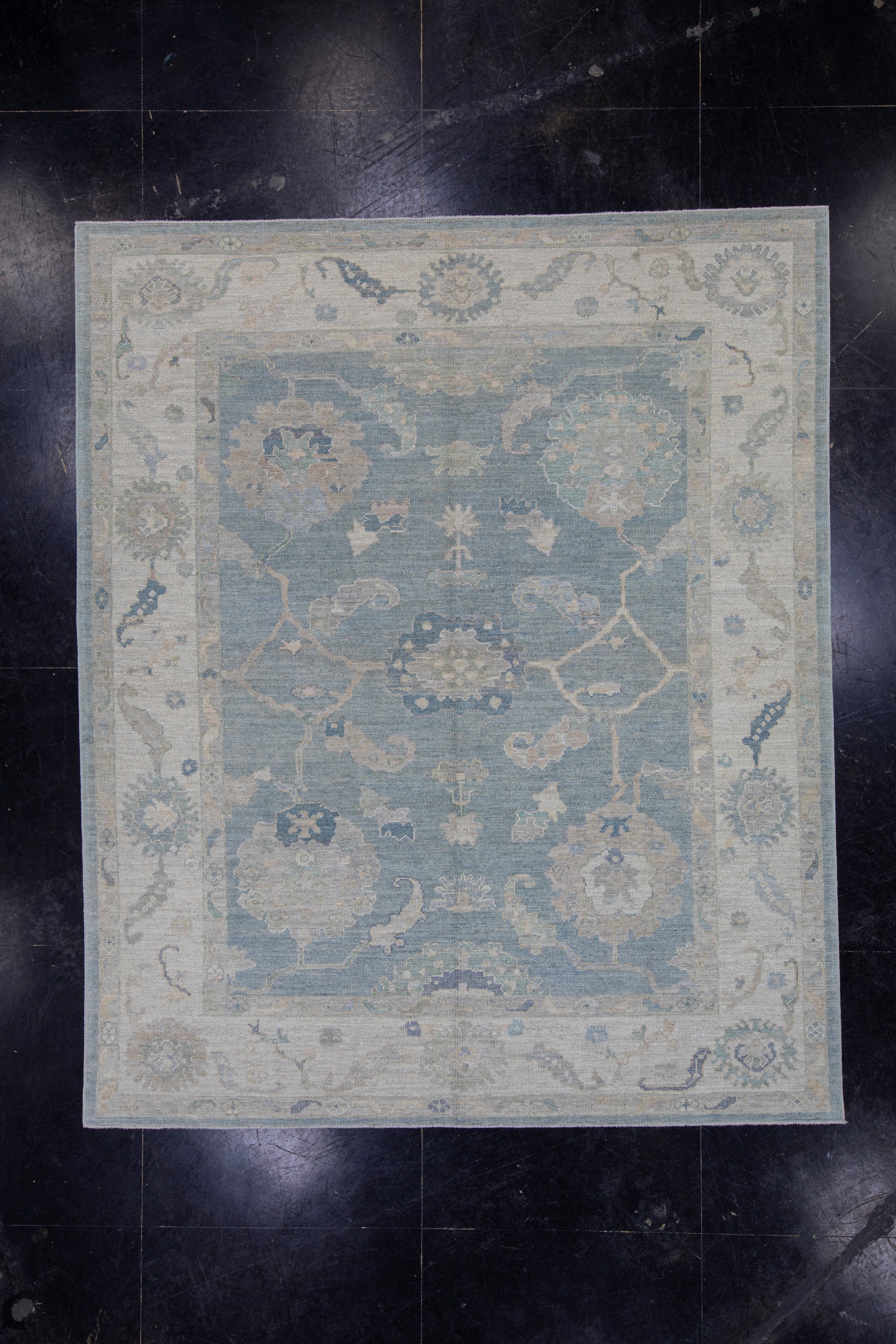 Turkish Oushak Rug 8'1" x 9'9" #16038