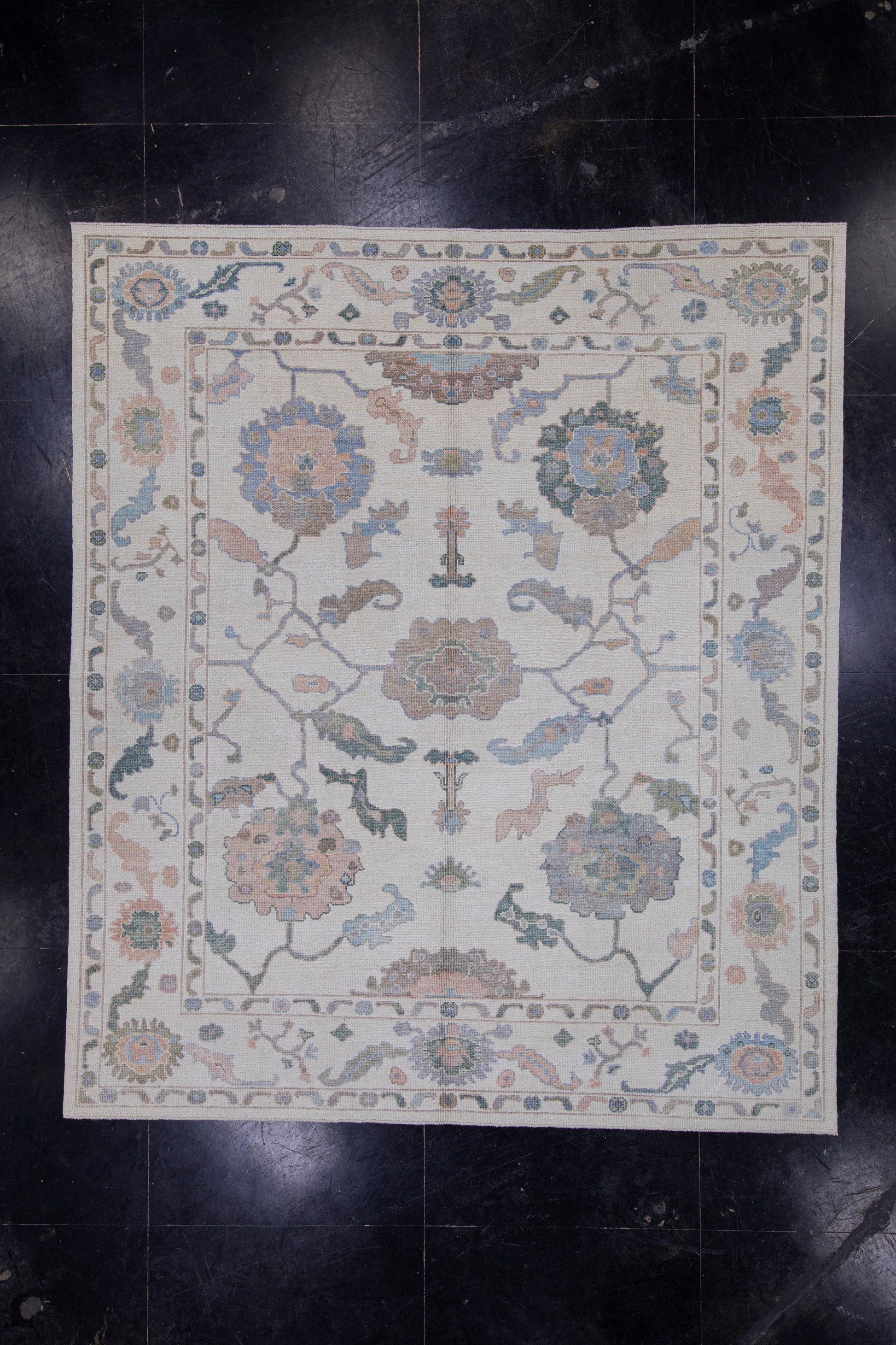Turkish Oushak Rug 8'4" x 9'8" #16743