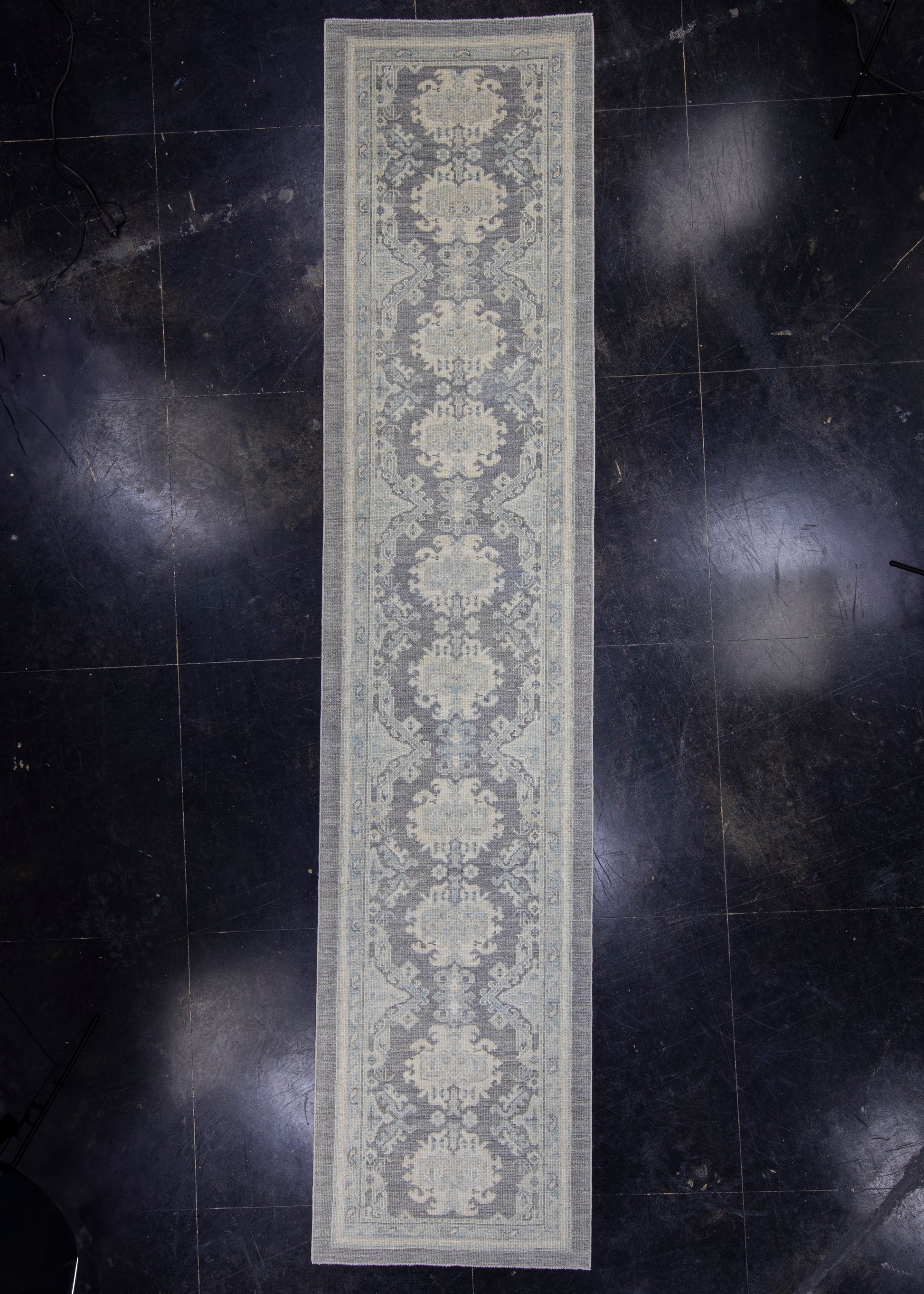 Turkish Oushak Runner Rug 3'1" x 13'9" #16223