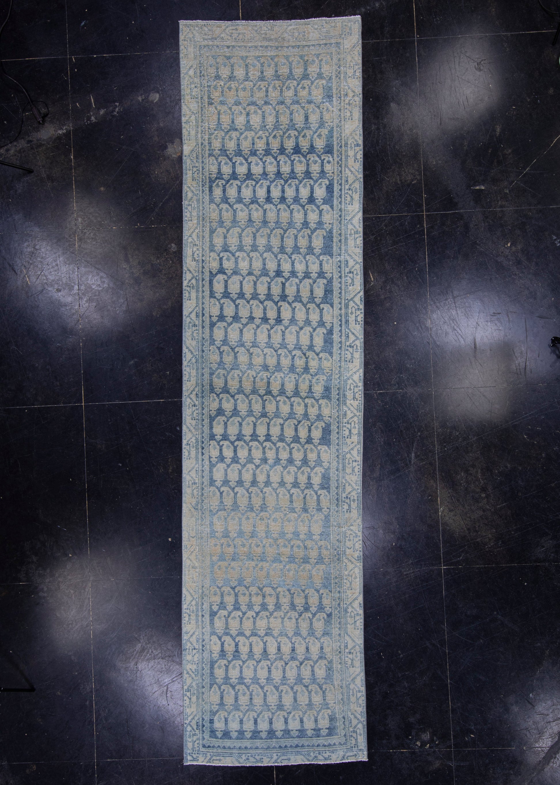 Turkish Vintage Anatolian Runner Rug 3'1" x 12'7" #16909