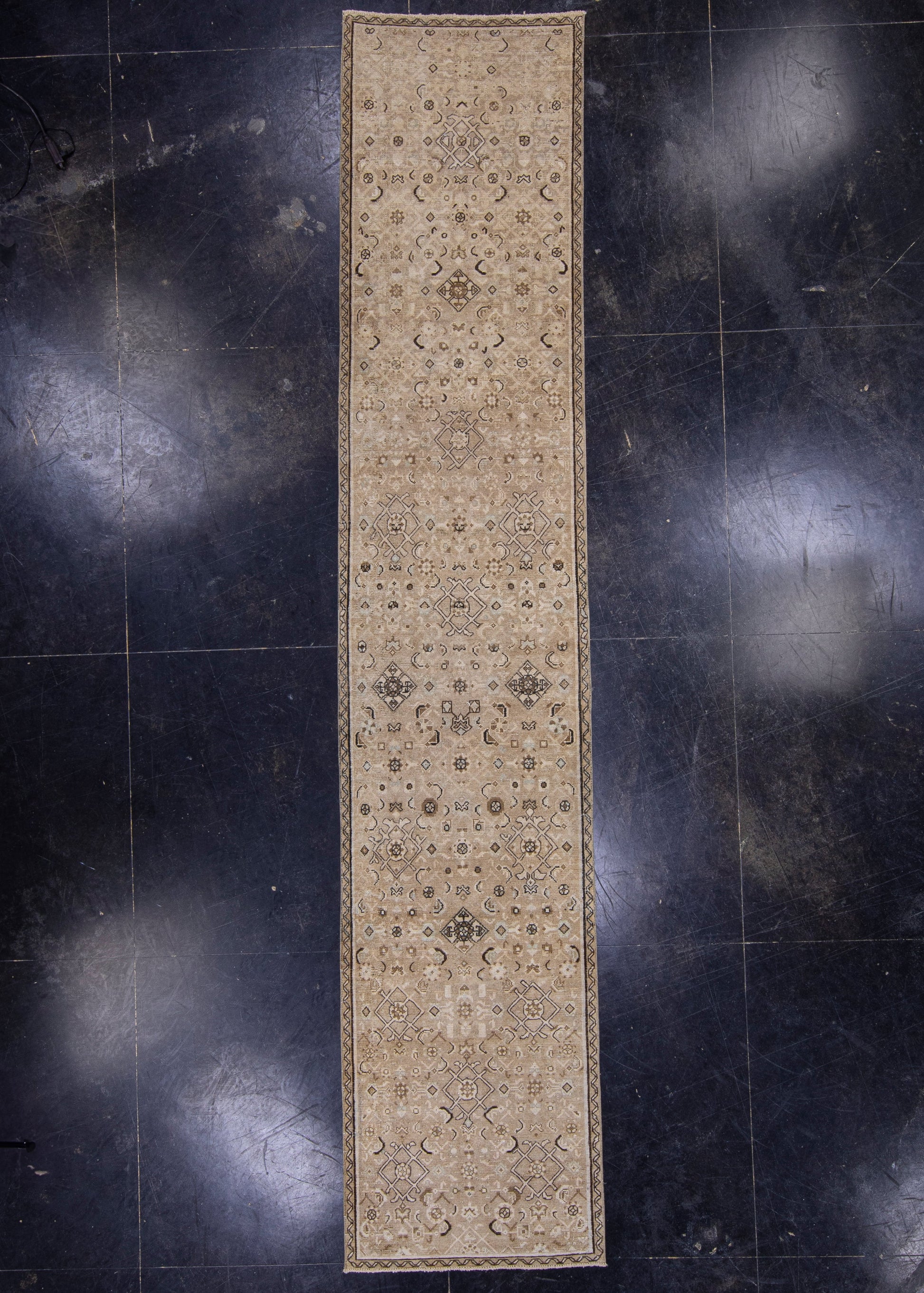 Turkish Vintage Anatolian Runner Rug 2'6" x 12'4" #16908