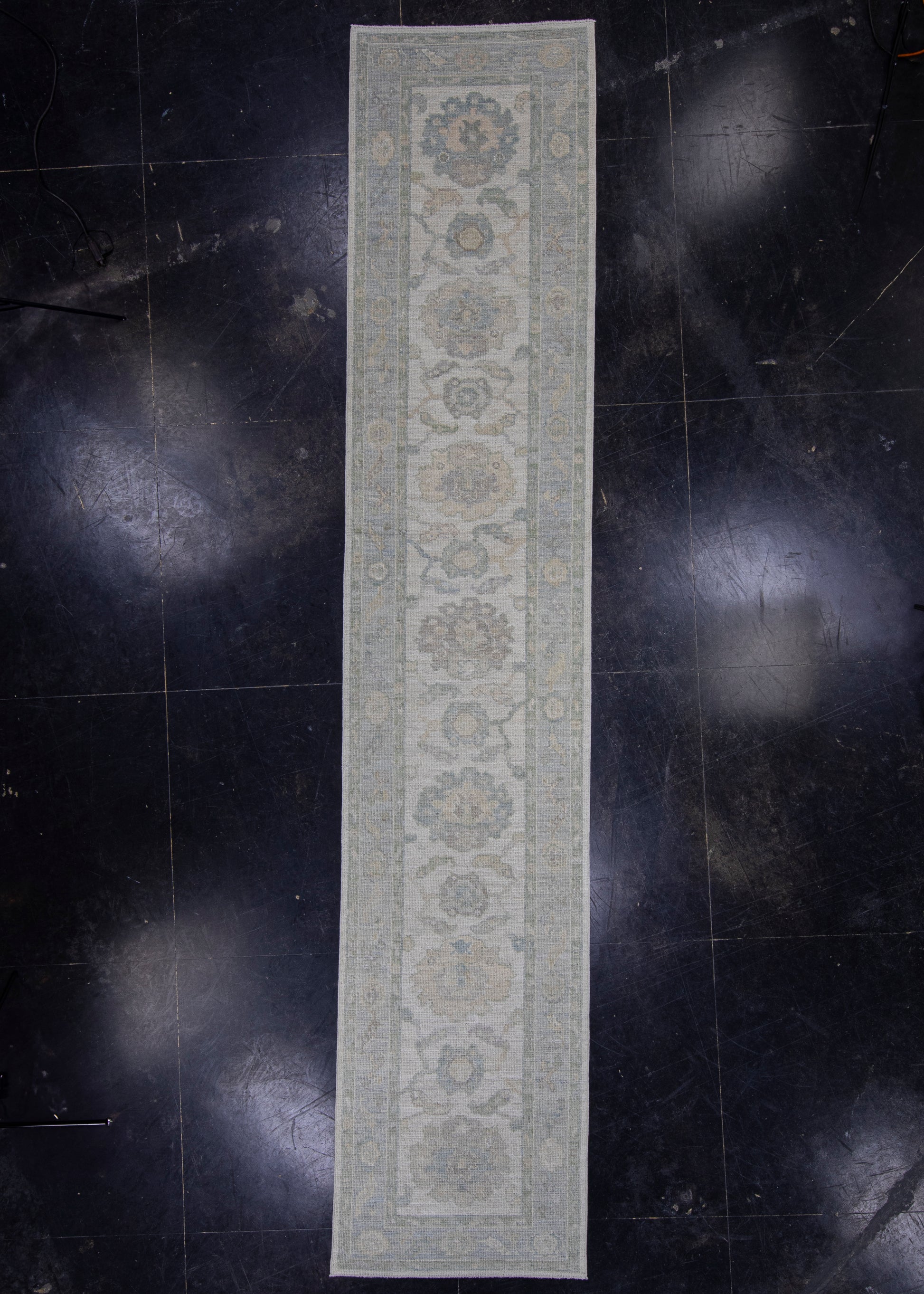 Turkish Oushak Runner Rug 2'10" x 13'11" #16216