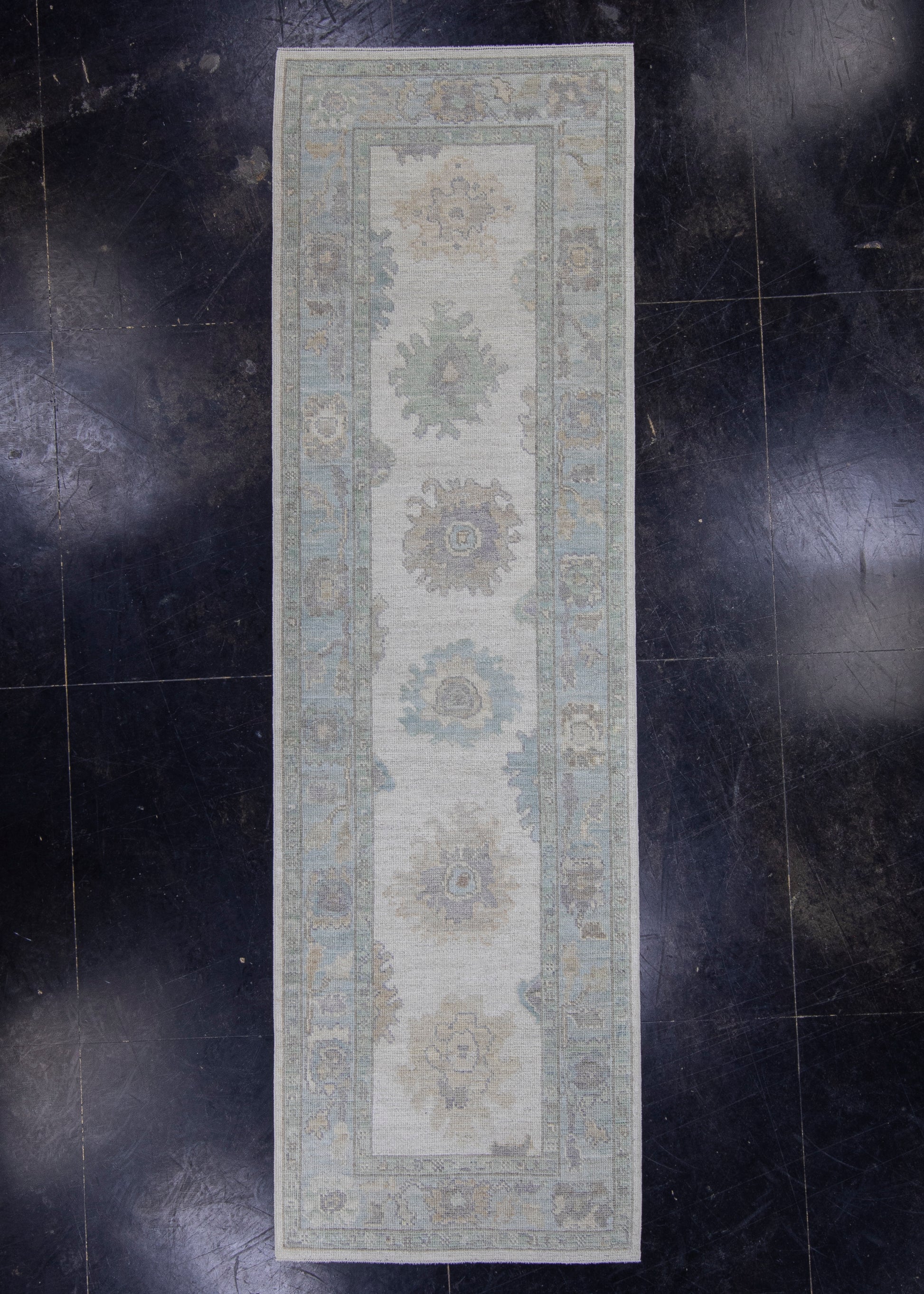 Turkish Oushak Runner Rug 3' x 10'1" #16279