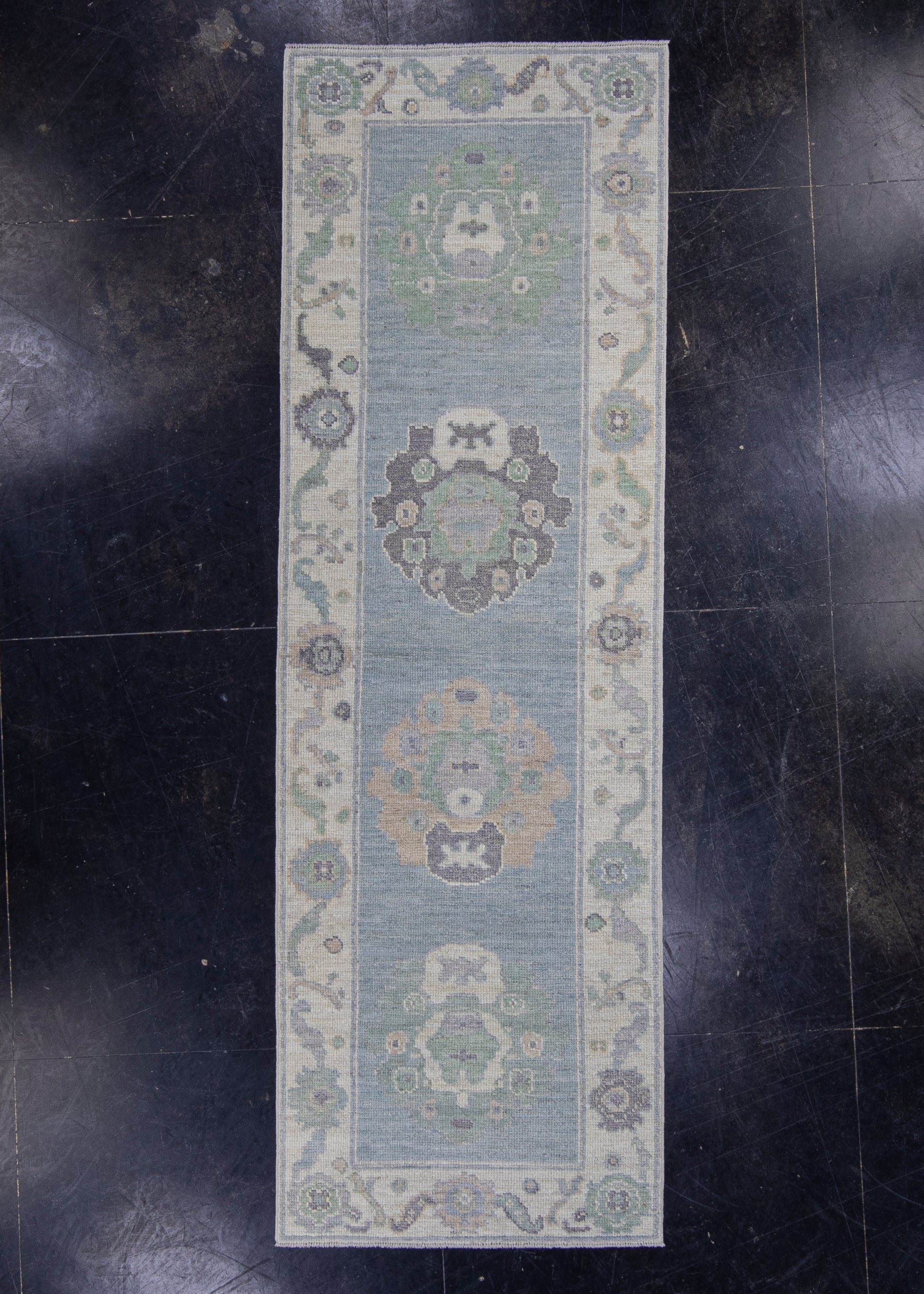 Turkish Oushak Runner Rug 2'9" x 8'6" #16316