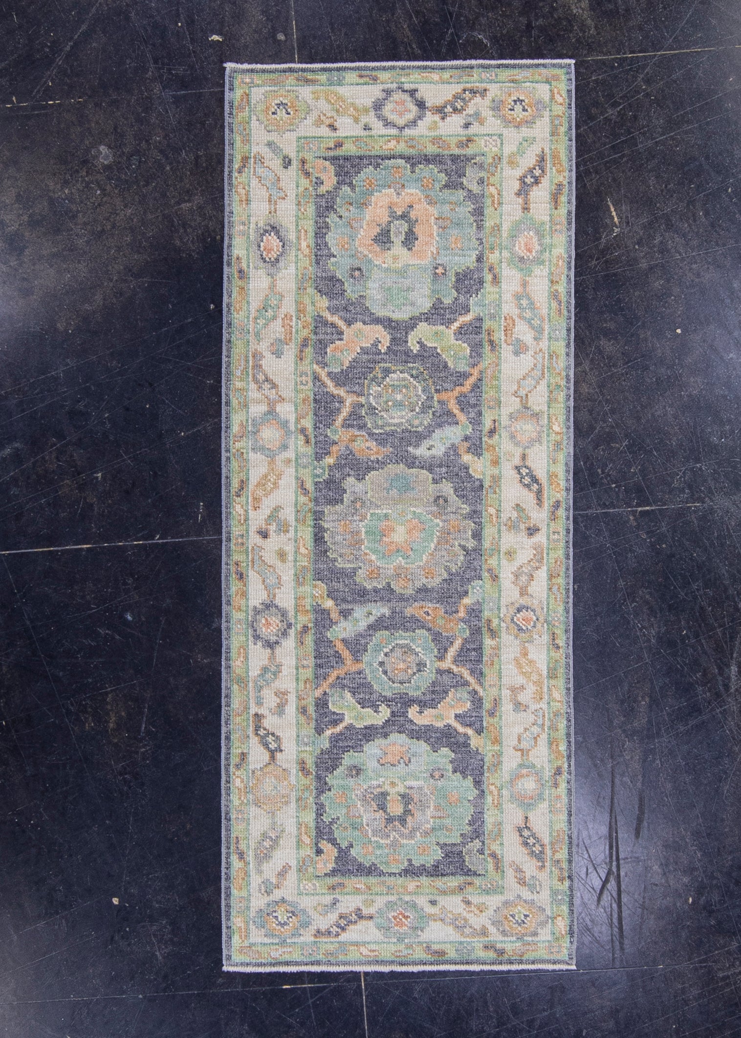 Turkish Oushak Rug 2'4" x 6' #16120